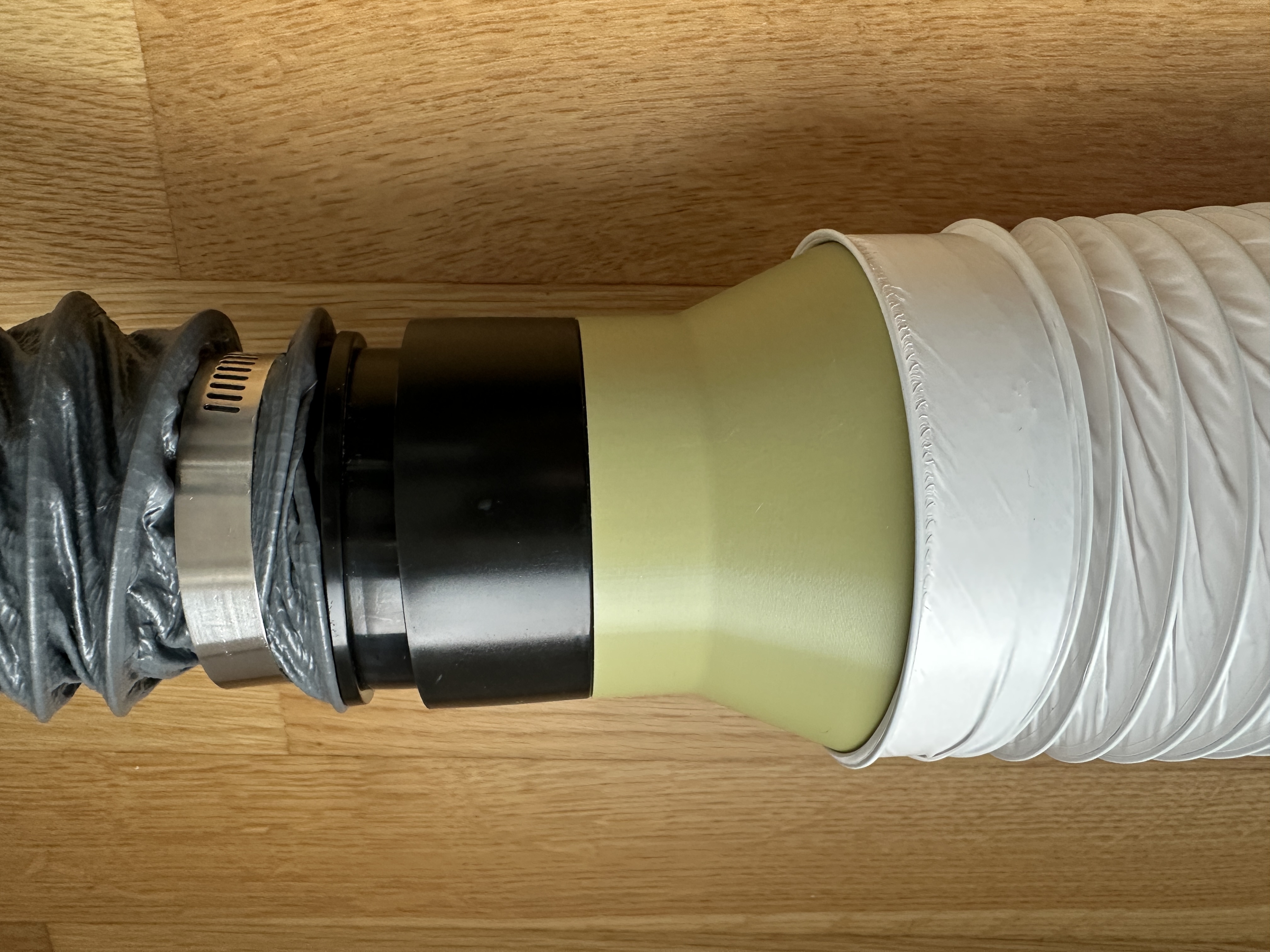Creality Falcon A1 & YW45 Smoke Filter to 100mm Flex Hose Adapter - tight fit! - no screws / hose clamps needed