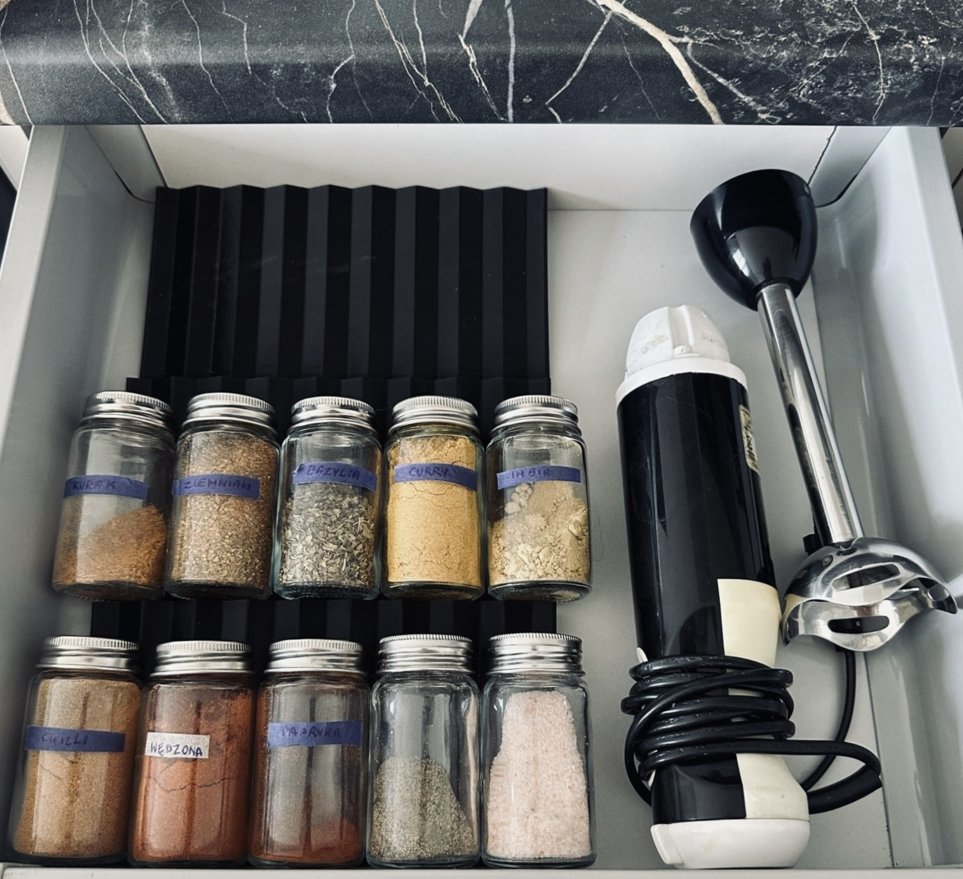 Drawer Organizer Insert for Spice Jars – 189 × 102 mm