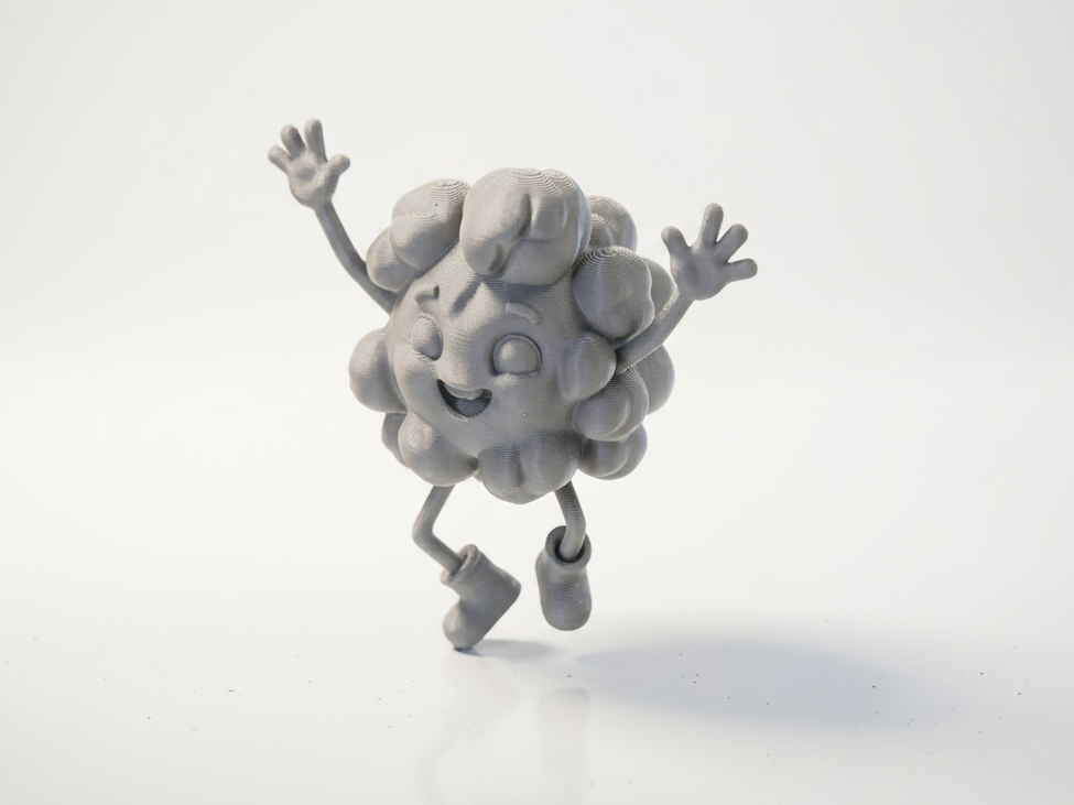 Happy Popcorn Boy Character Figurine 3D Printable