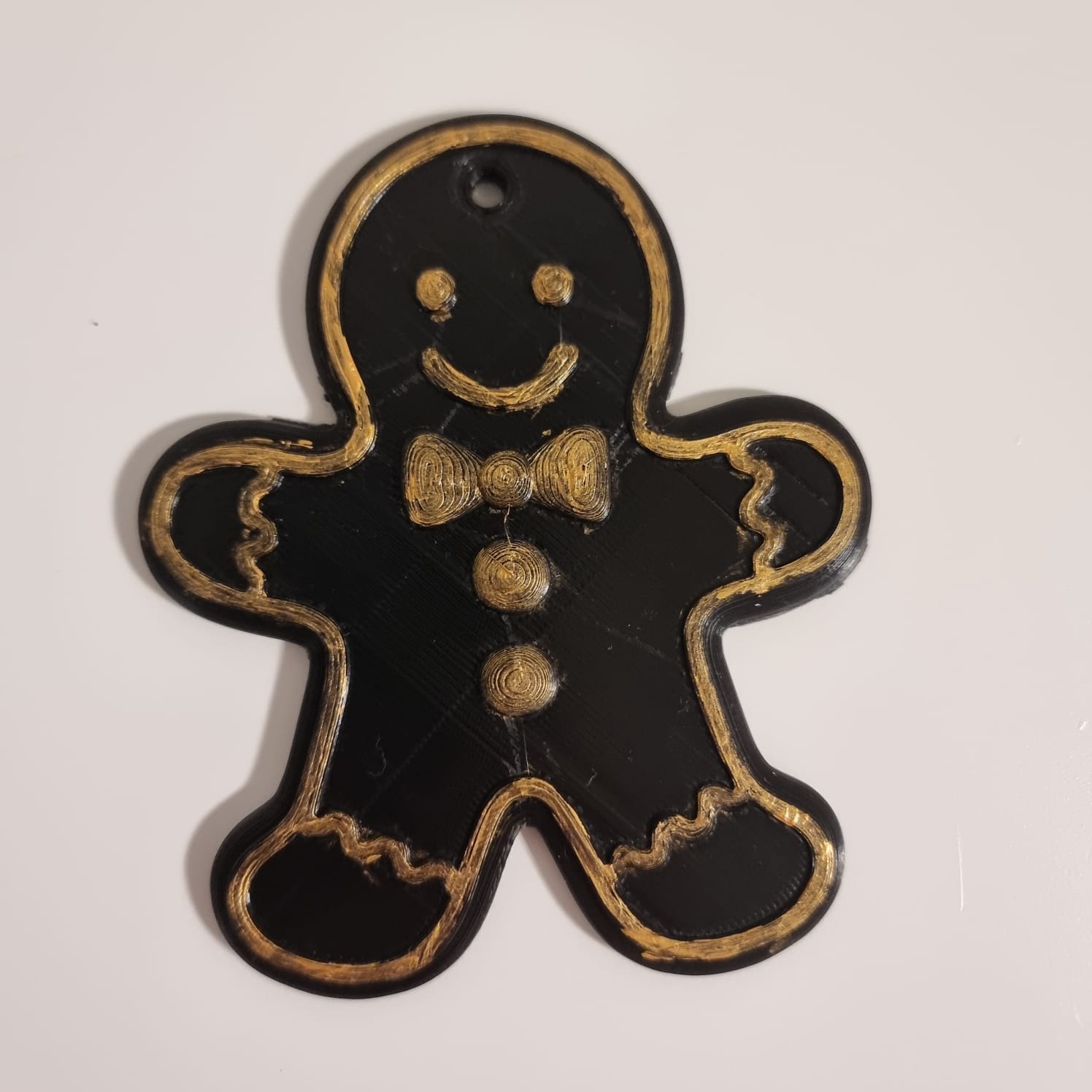 Gingerbread man christmas tree ornament