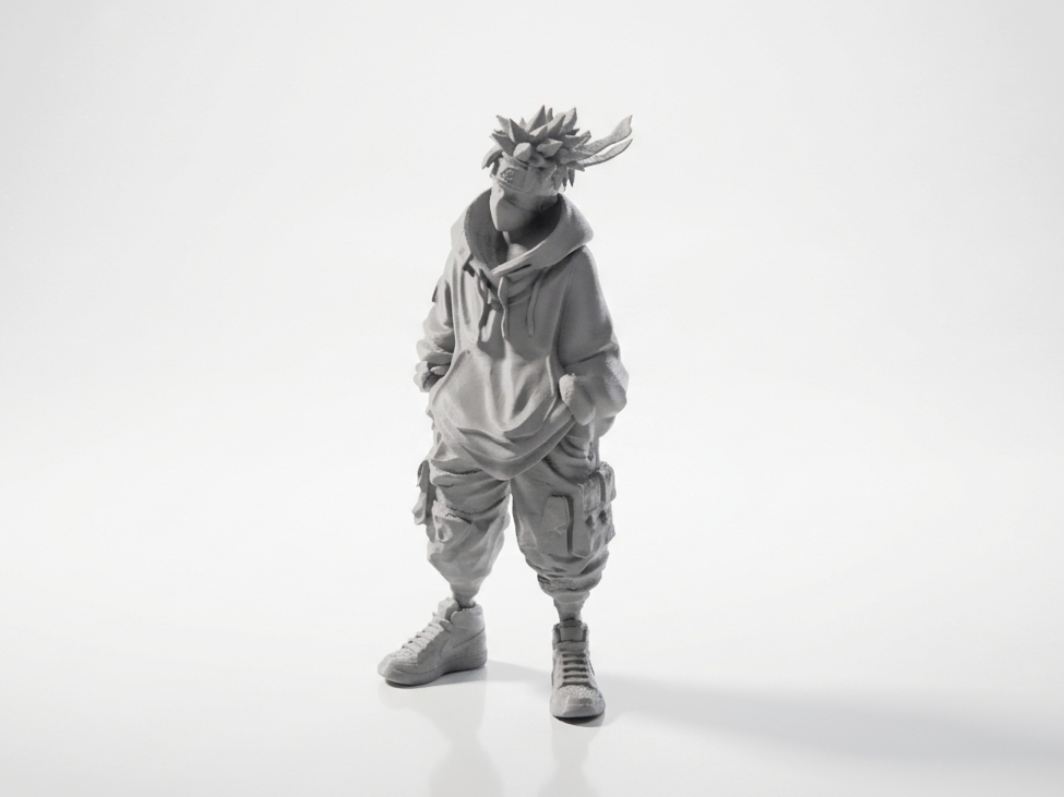 Street Naruto Uzumaki Figurine Urban Style 3D Printable