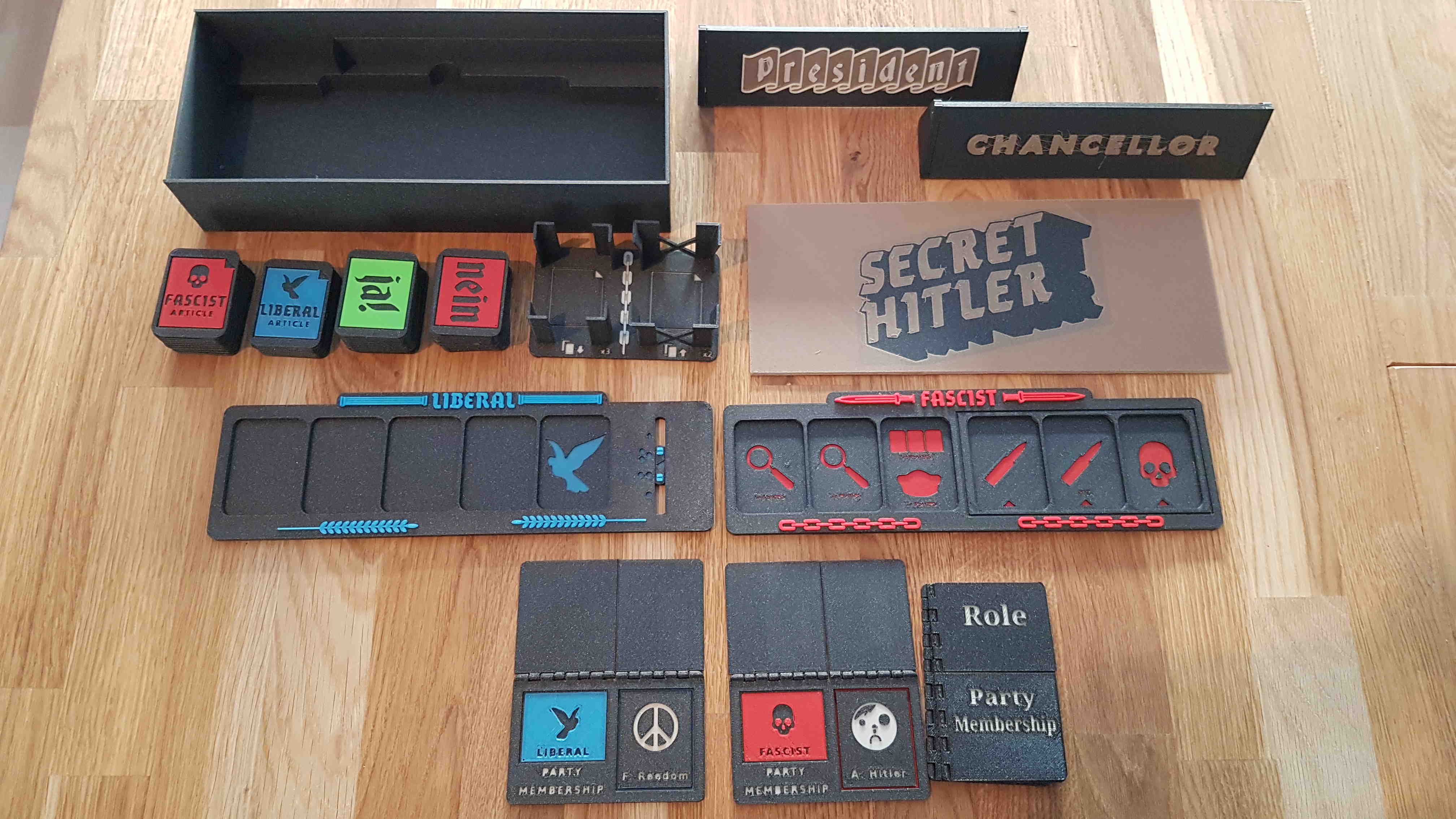 Secret Hitler Board Game Enhanced^3 Multi Color