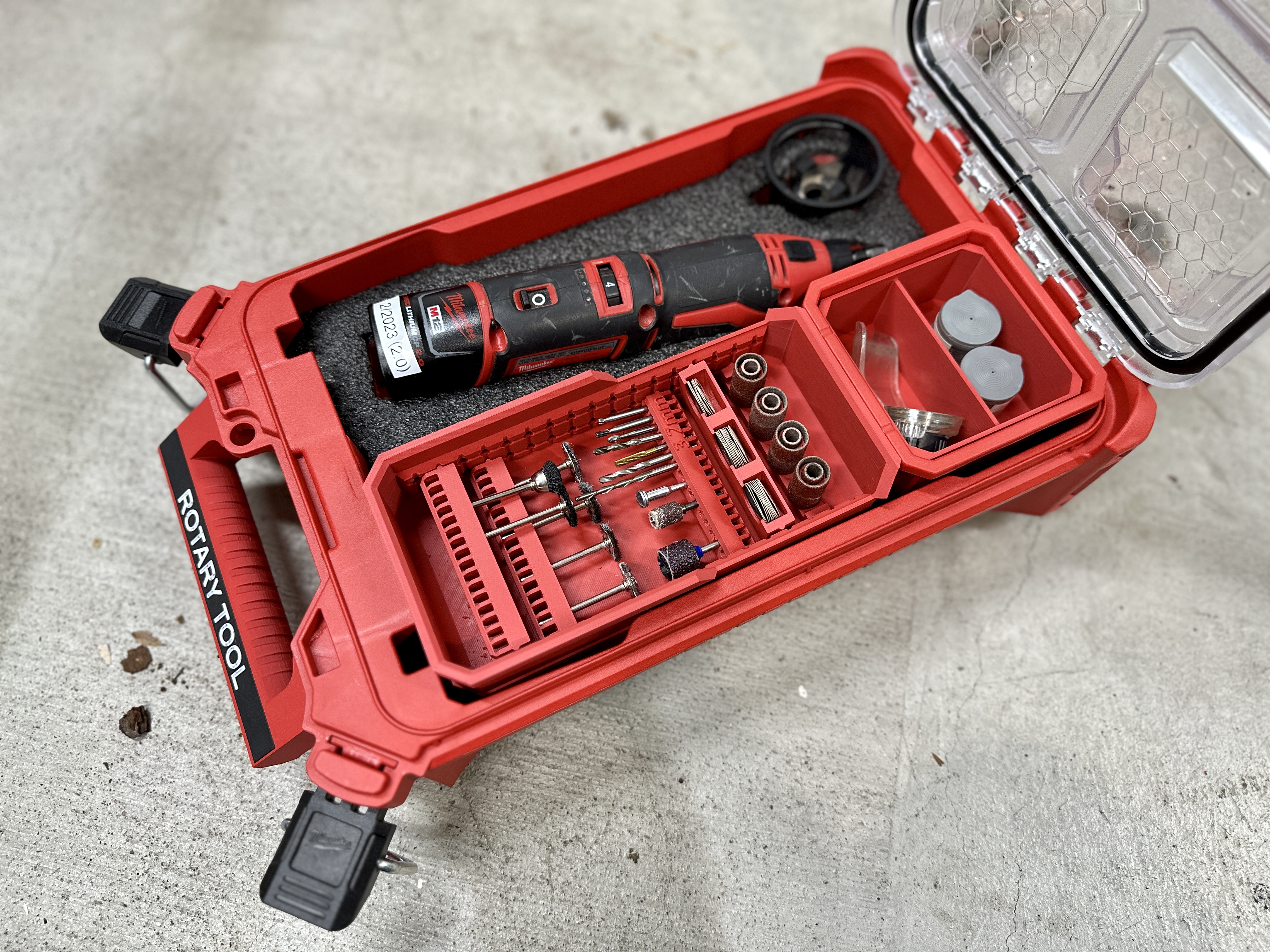 Milwaukee Rotary Tool Packout Organization Kit