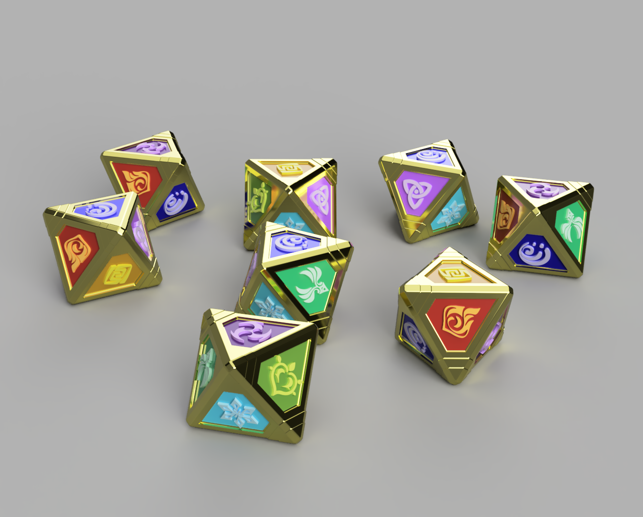 TCG Dice from Genshin Impact