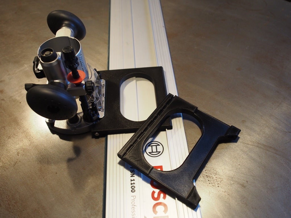Makita RT0700 (Or Katsu and similar Clones) Router 2 Bosch FSN Rail Adapter.