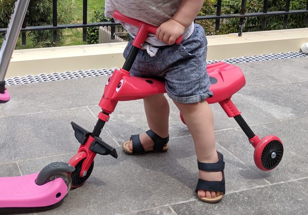 Scuttle Bug kids folding trike footrest, topology optimised, generative design