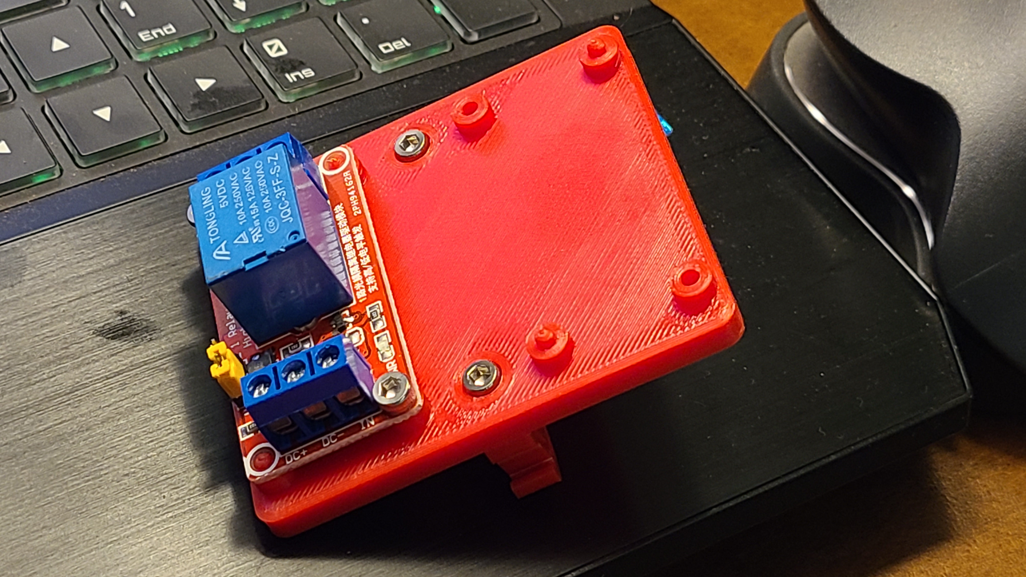 Dual Relay Mounting Plate with DIN Rail mount