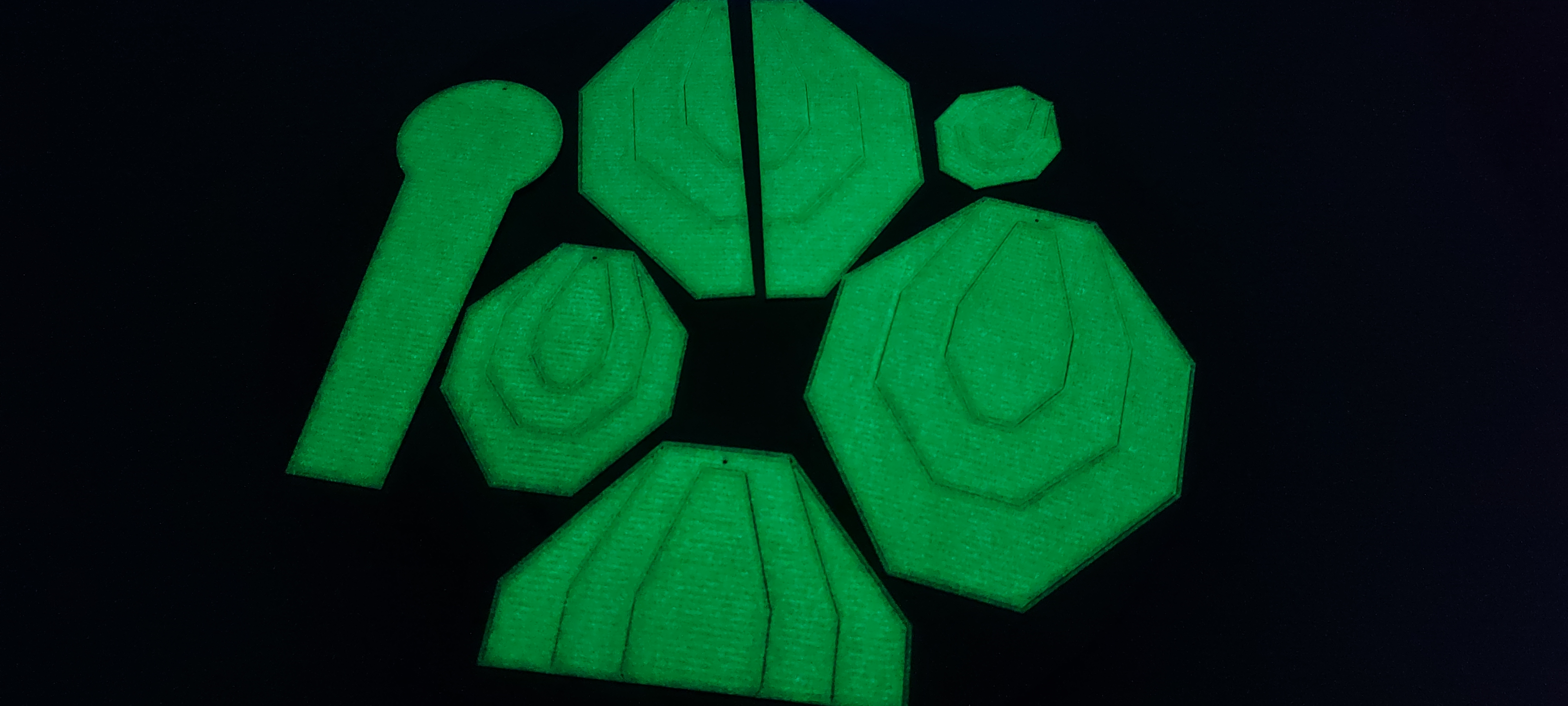 GLOW in DARK CLASSIC IPSC DRY-FIRE TARGET