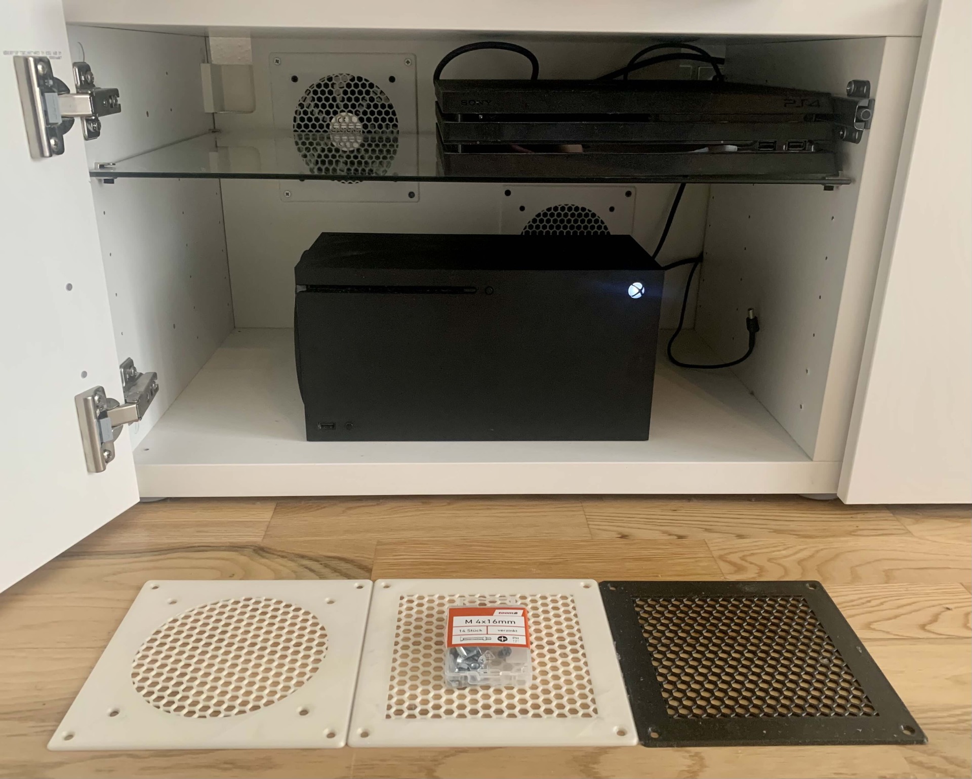 Cover for any 120x120 fan, in particular for AC Infinity 120x120 Airplate S3 / T3 / T8