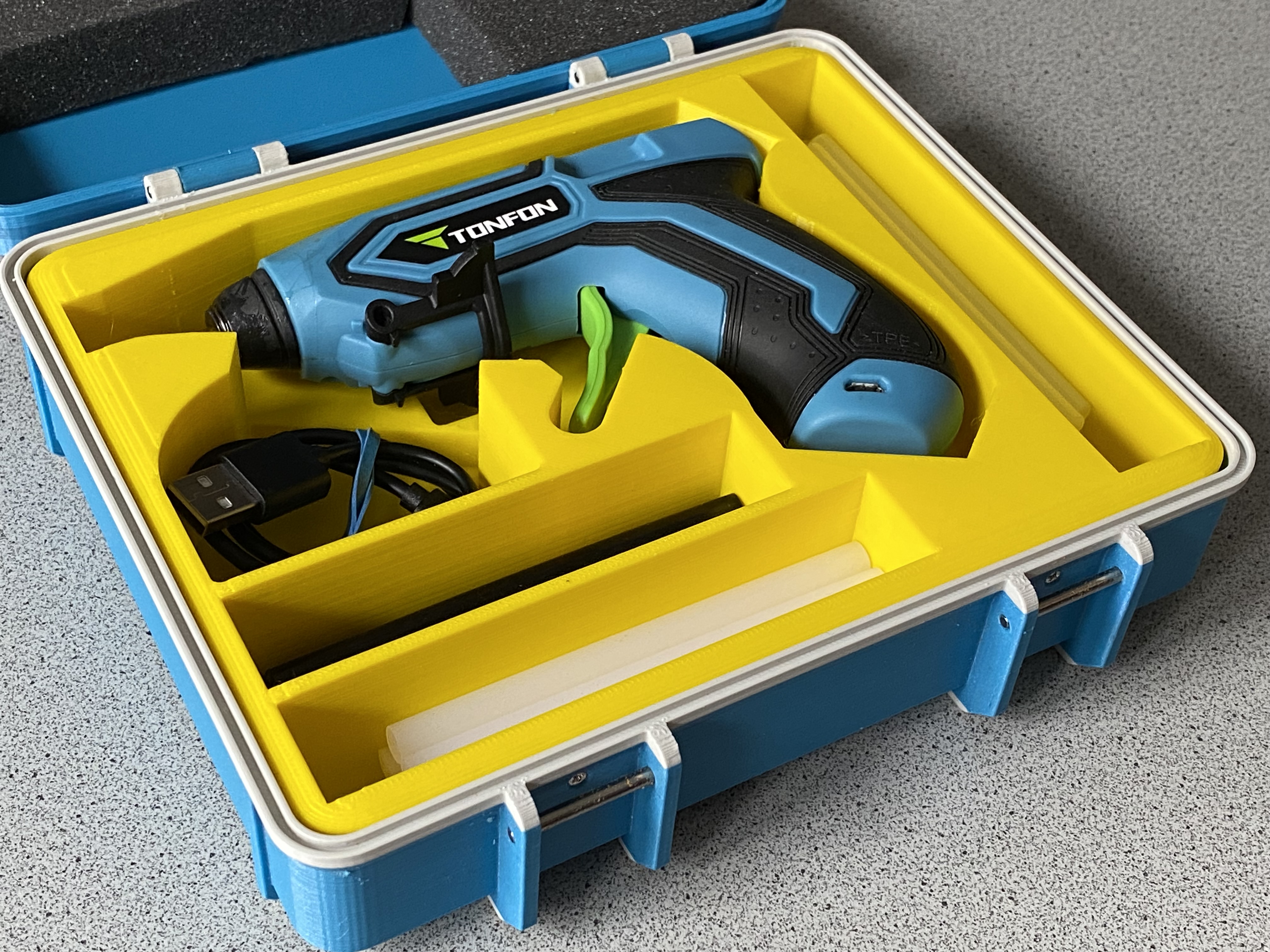 Case for cordless TONFON Hotglue Gun (Akku Heißklebepistole)