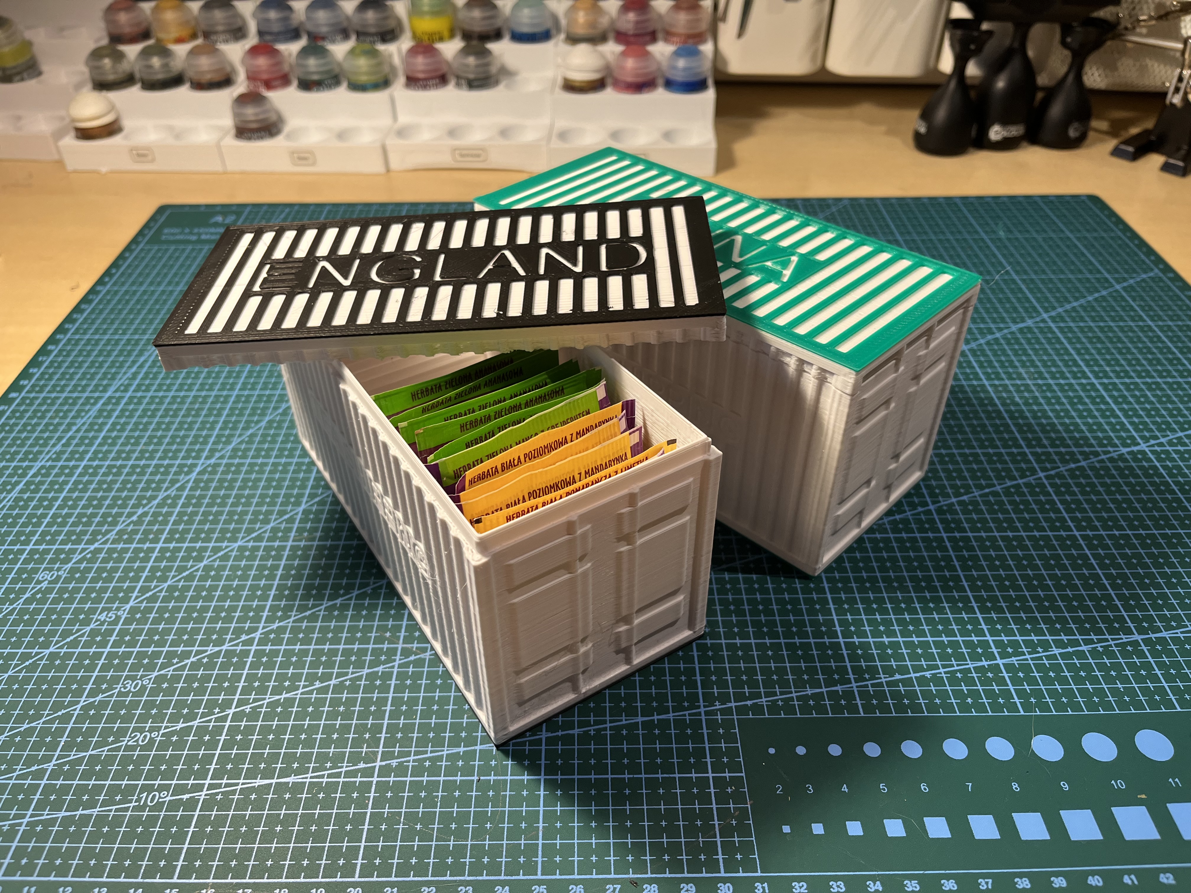 Tea shipping container- literally