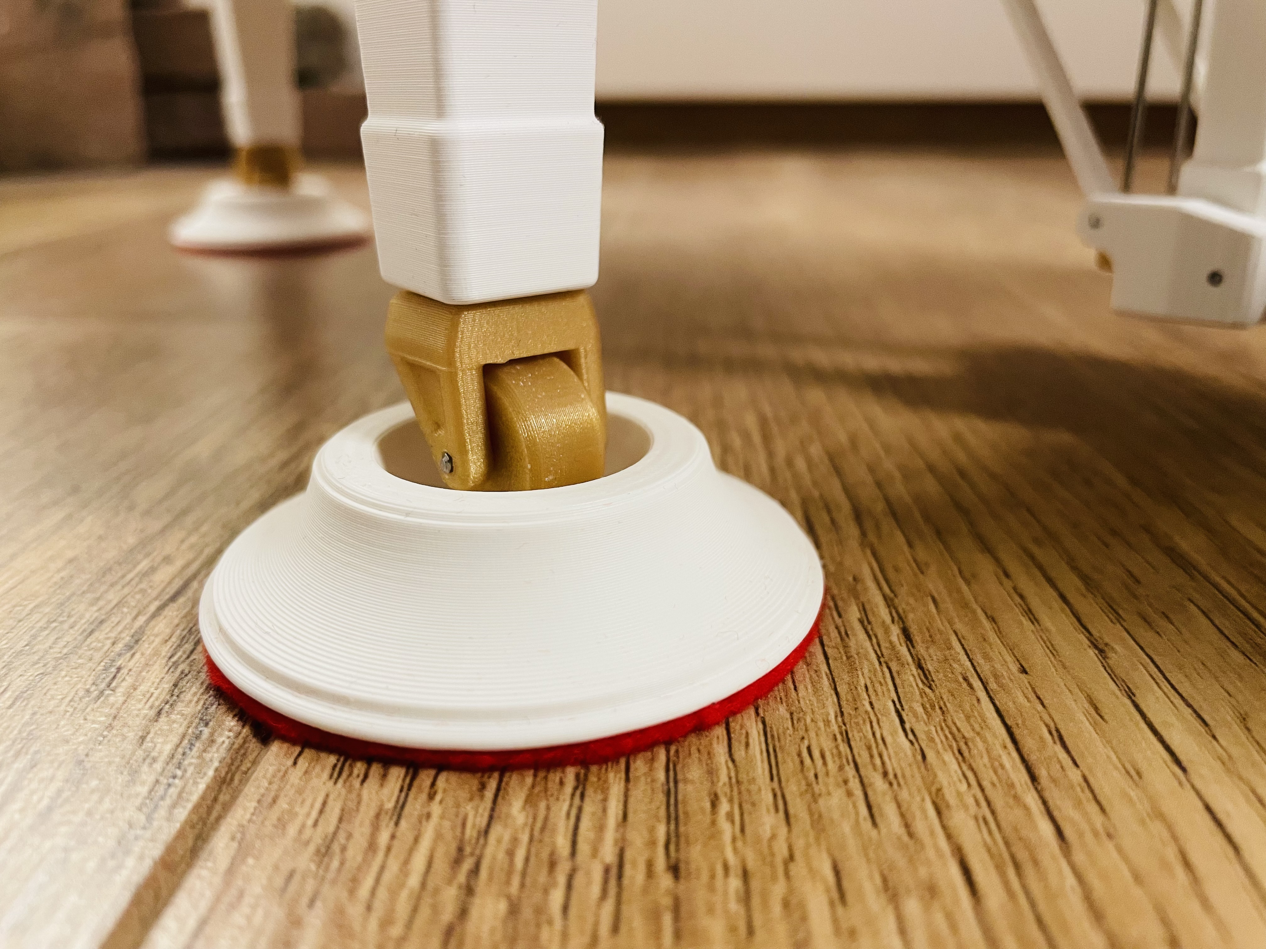 Castor Wheel Coaster for 3D printed Grand Piano