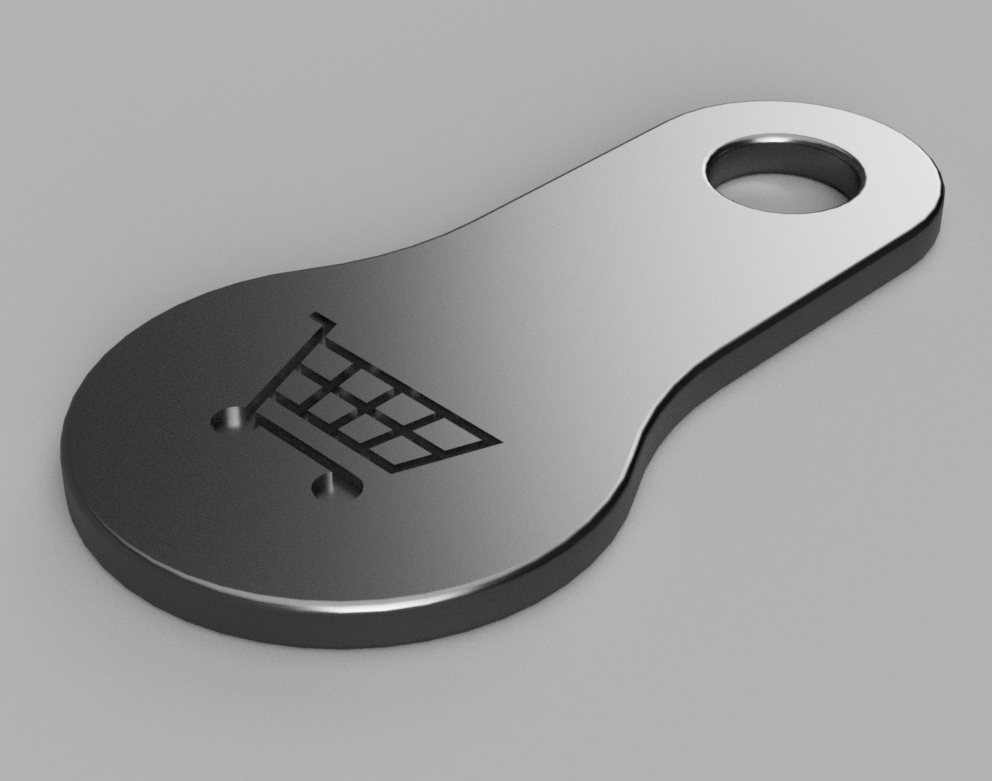 Shopping Cart Coin - Shopping Chip - Einkaufswagenchip - Einkaufswagenmünze - Shopping Cart Token - Trolley Token - Shopping Cart Chip