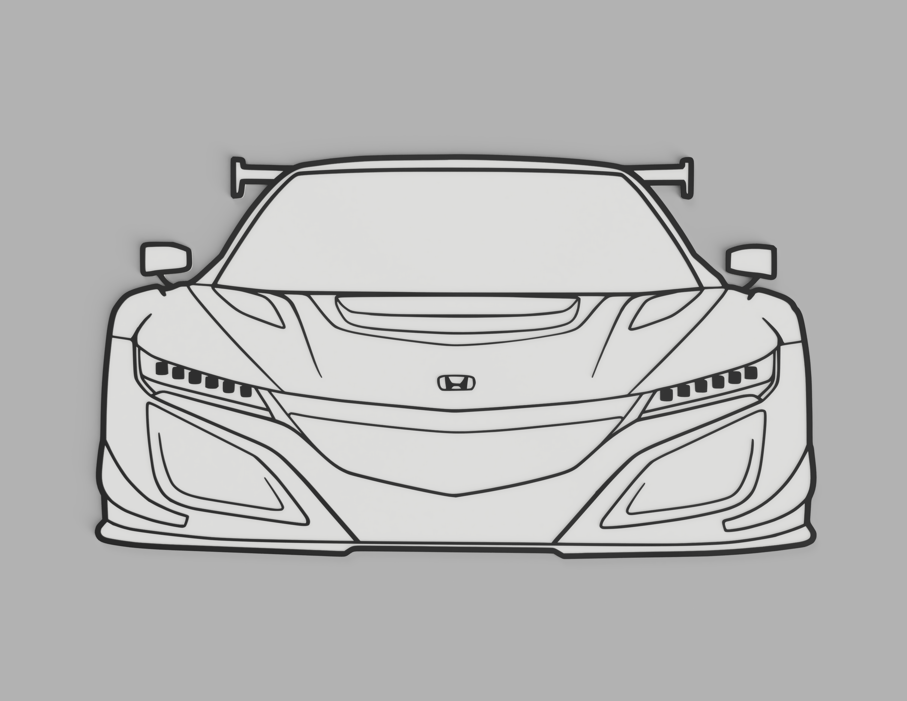 Honda NSX GT3 Evo - Wall Art