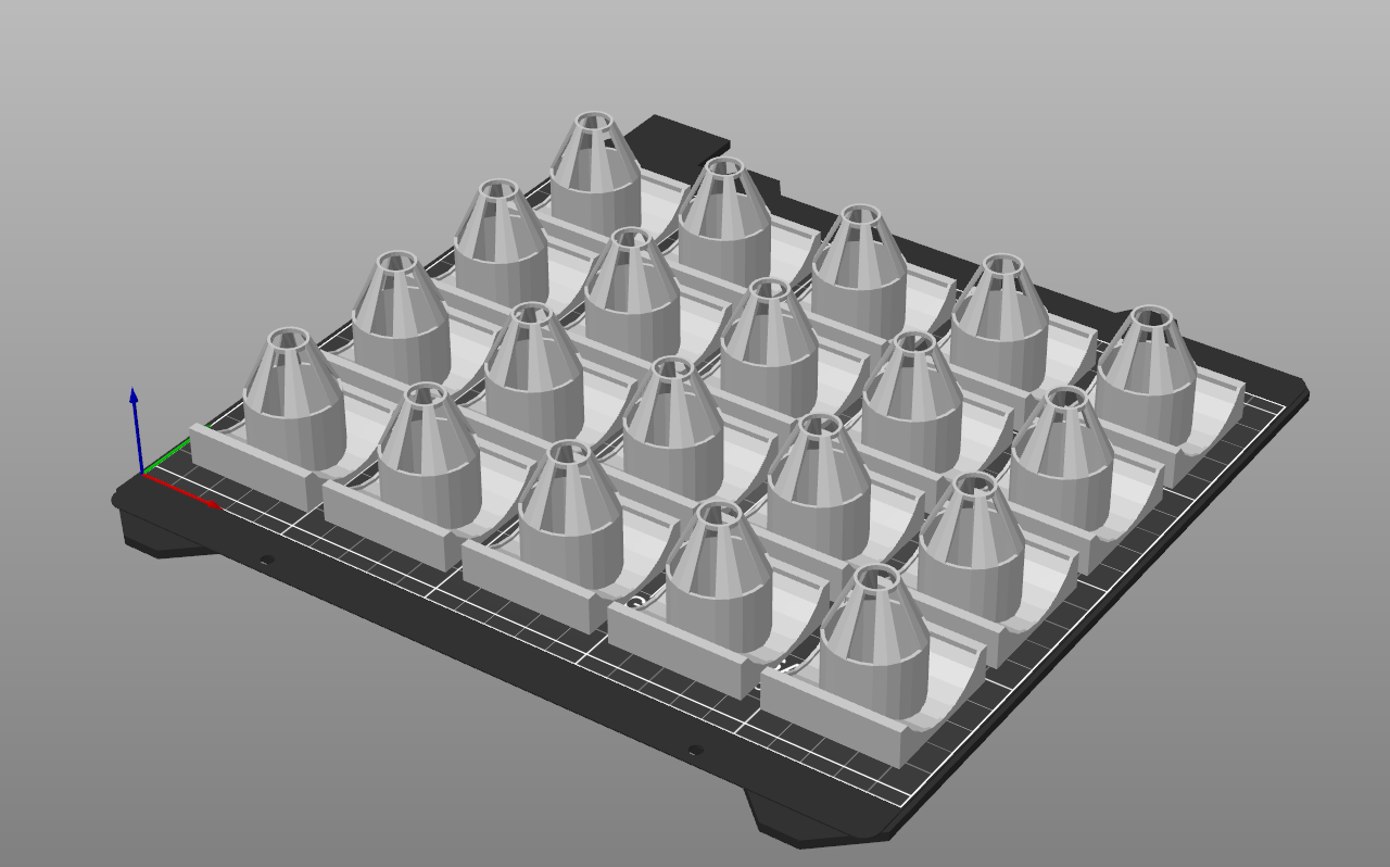 hydroponics nft net cup for 28mm hole in a pushfit 40mm pipe blocking light