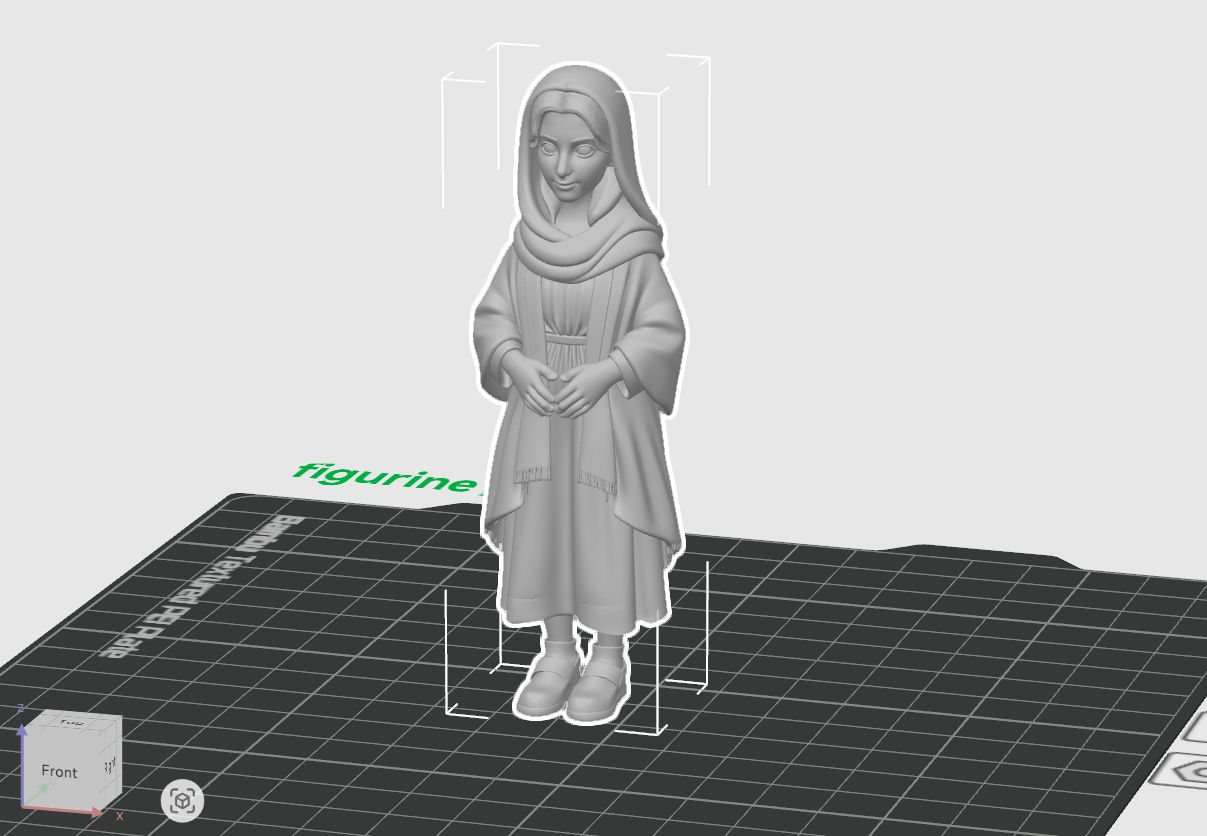 Miriam / Virgin Mary Figurine / Statuette (FDM Friendly / A1 mini compatible)