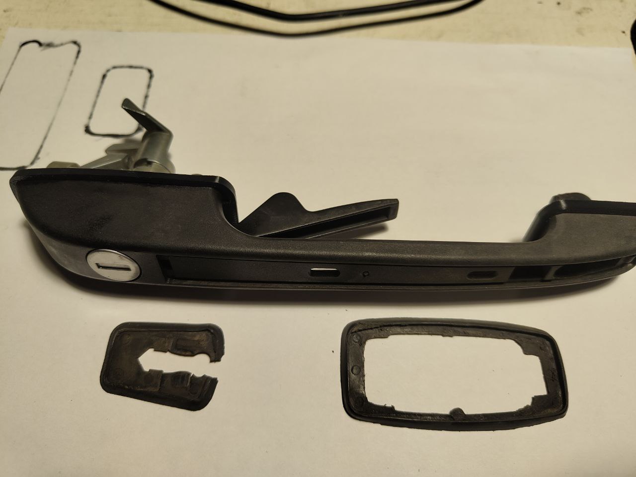 Front Door Handle Seal Set: Golf Mk1 (1975-1983), Golf Mk2 (1984-1992), Caddy Mk1 (1983-1992)