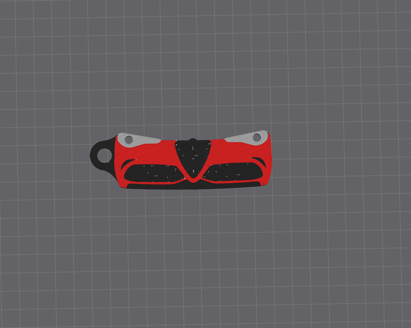 Alfa Romeo Giulia Quadrifoglio Keychain