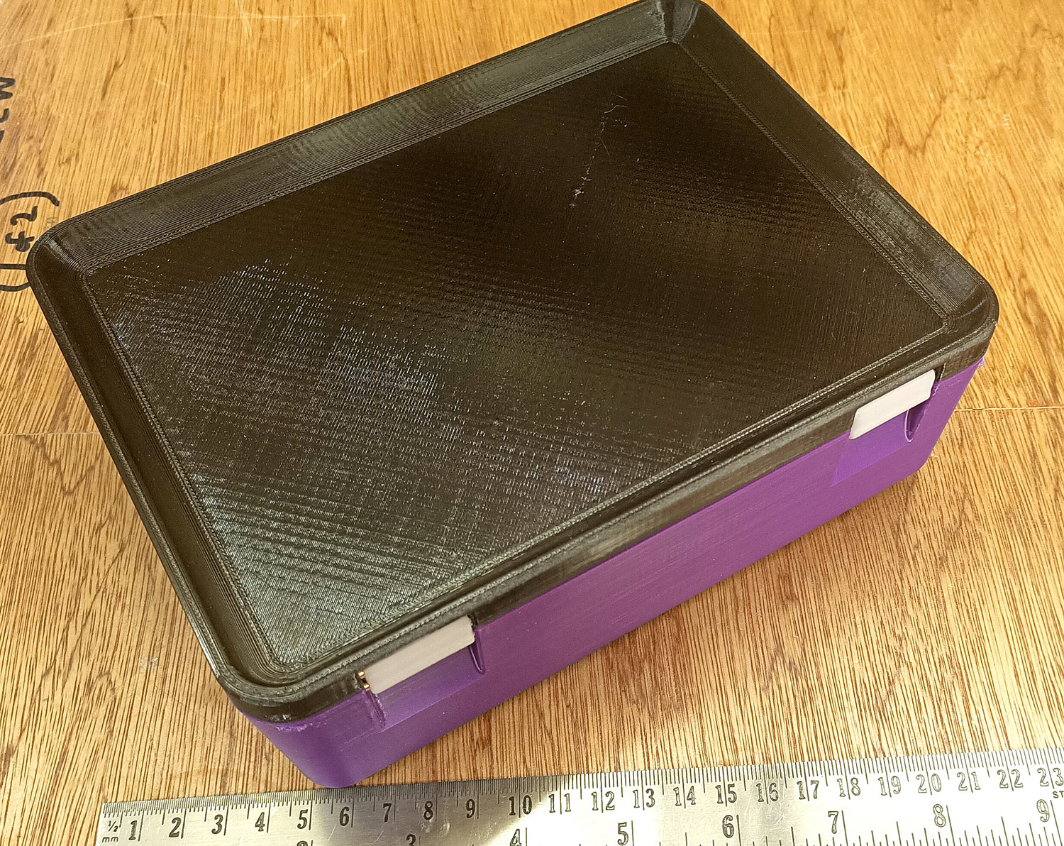 8 x 6" hobby / component box with removable tray (multiple configurations) and latching hinged lid - non-spill design