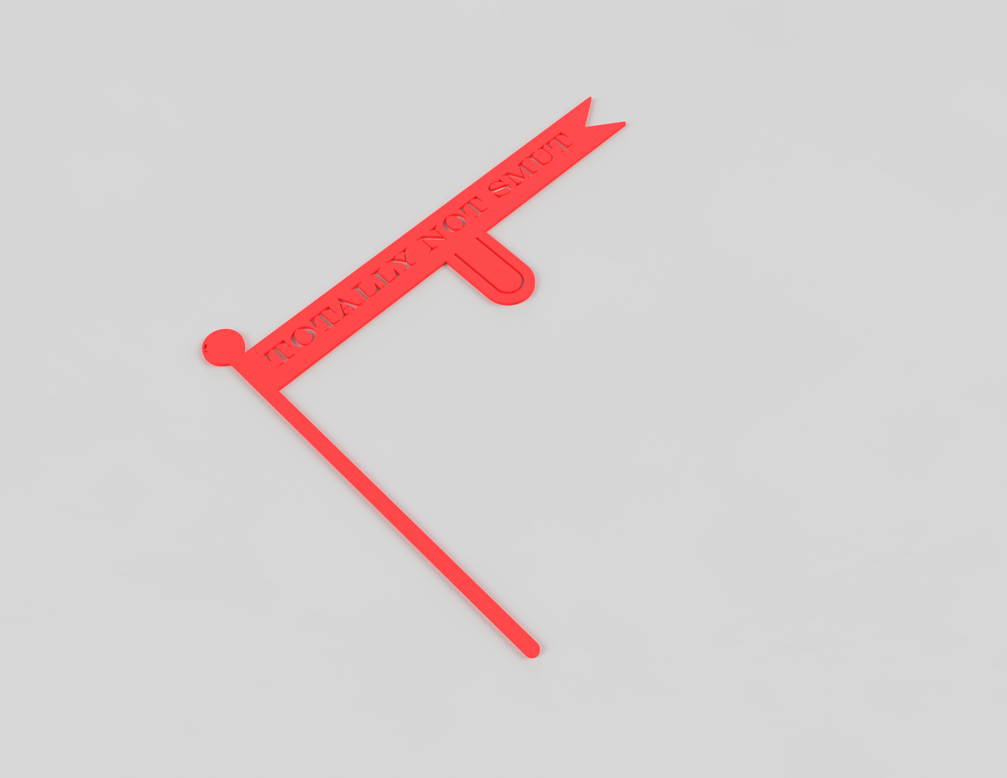 "Totally Not Smut" Flag Bookmark