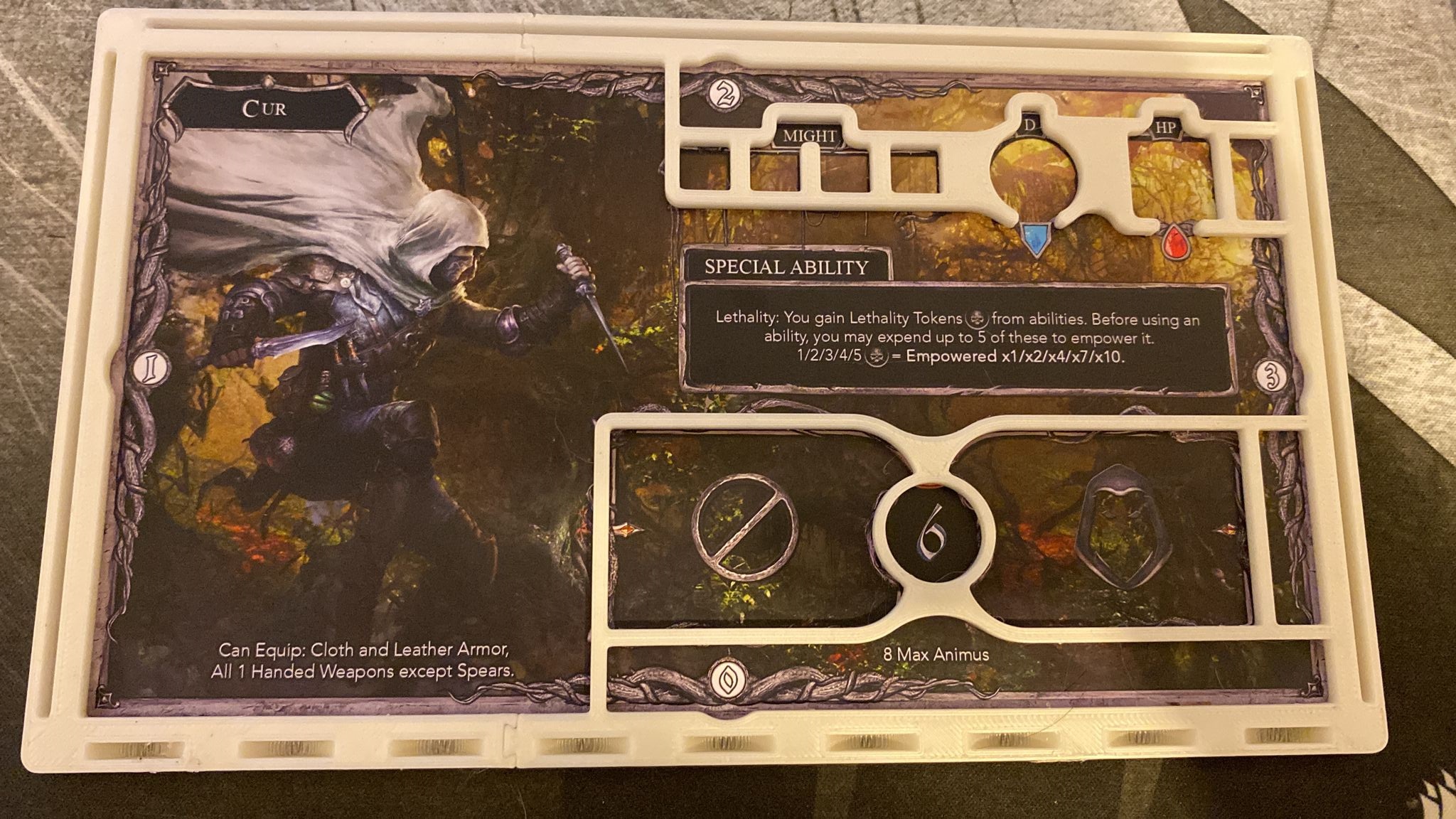 Oathsworn: Into the Deepwood - Playerboard - Cut in two for Prusa MINI