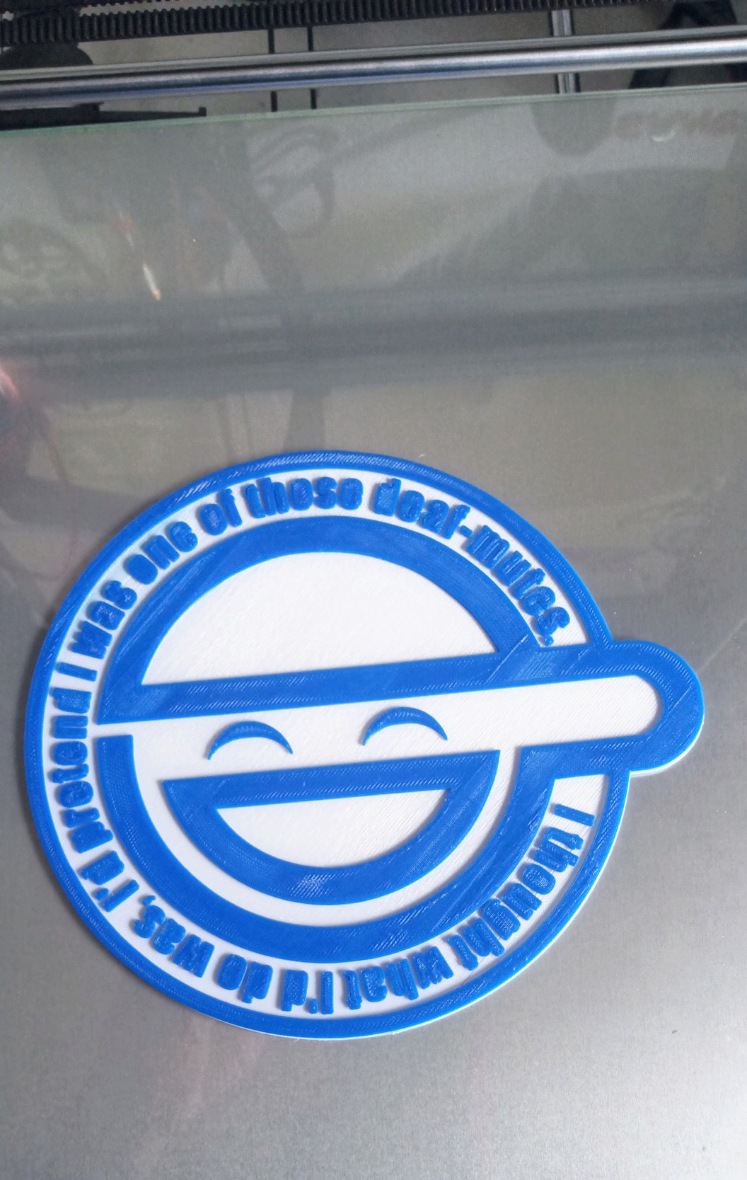 LAUGHING MAN LOGO - GITS - WALL ART - 2 VERSIONS