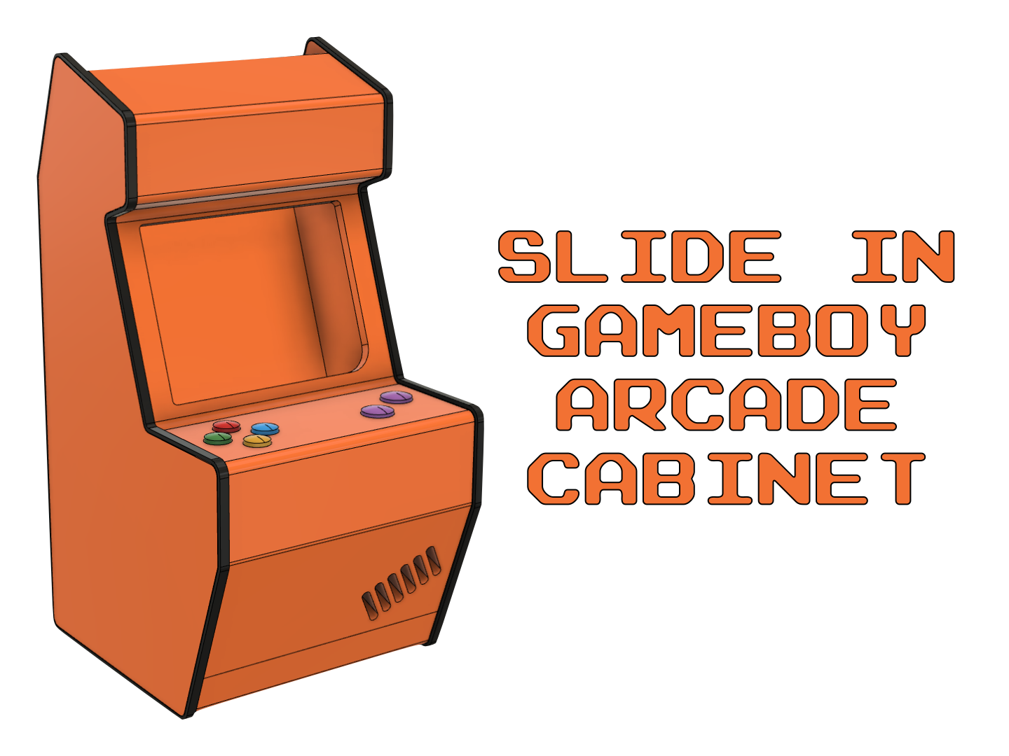 Functional Game Boy Arcade Cabinet