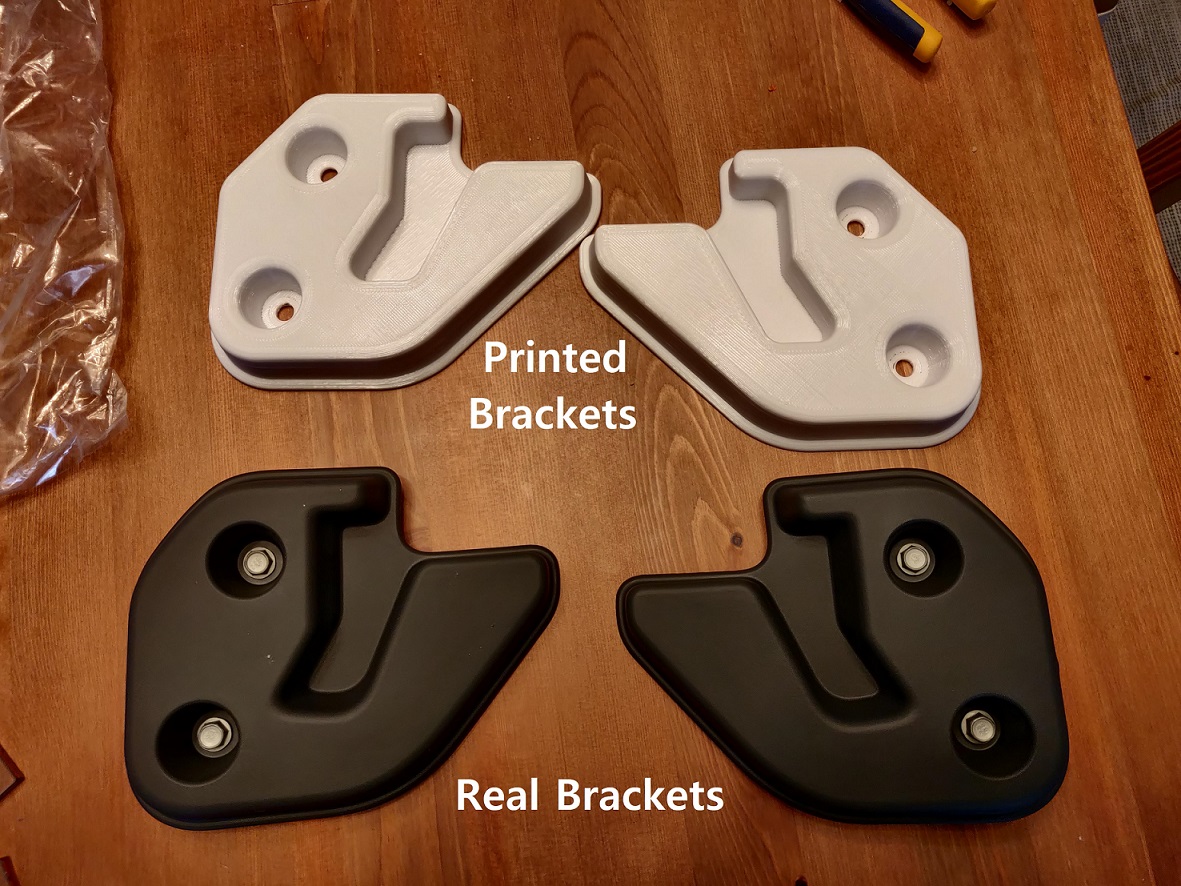False Floor Cargo Brackets for the Chevy Bolt