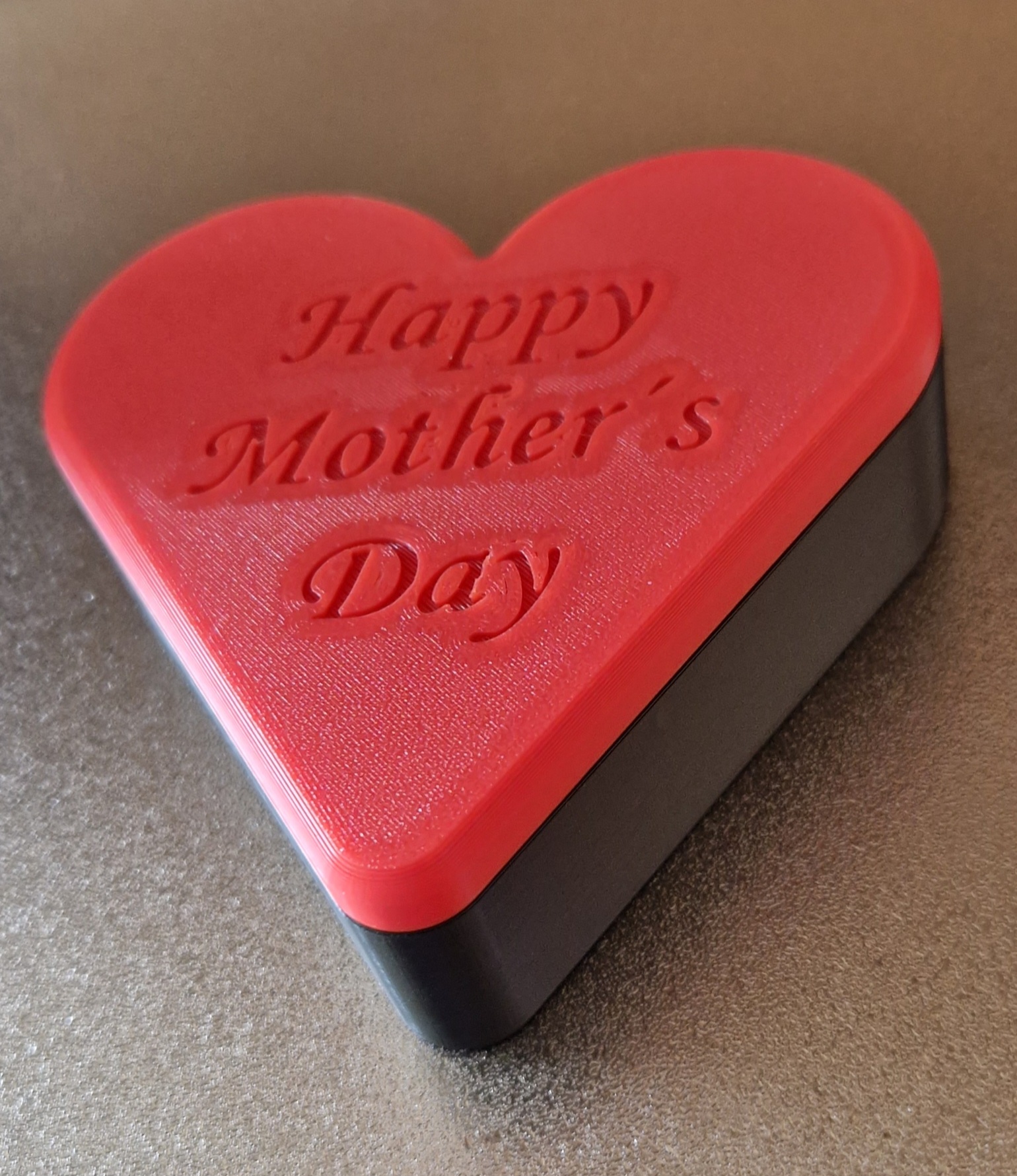 Happy Mothers Day Heart Gift Box - Muttertag Geschenkbox Herz