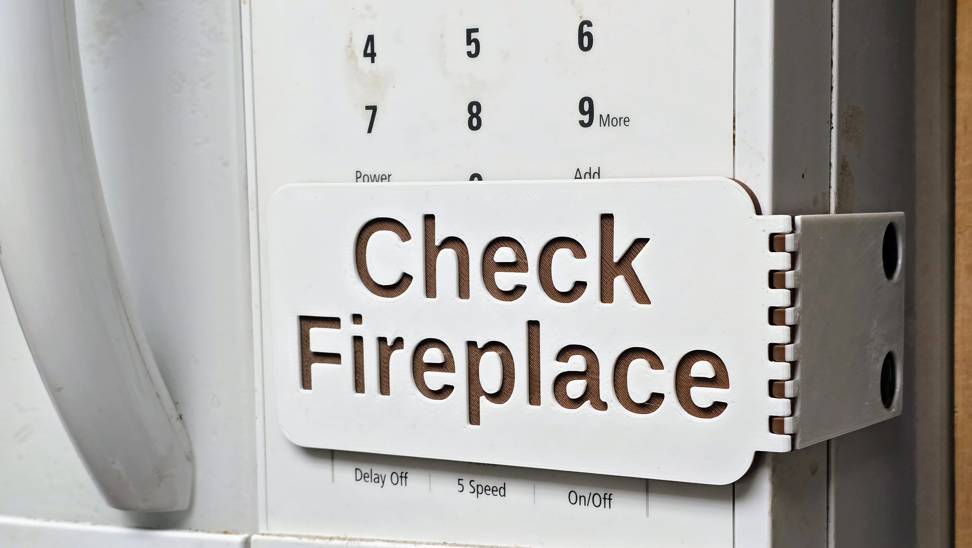 Customizable Hinged Magnetic Appliance Sign