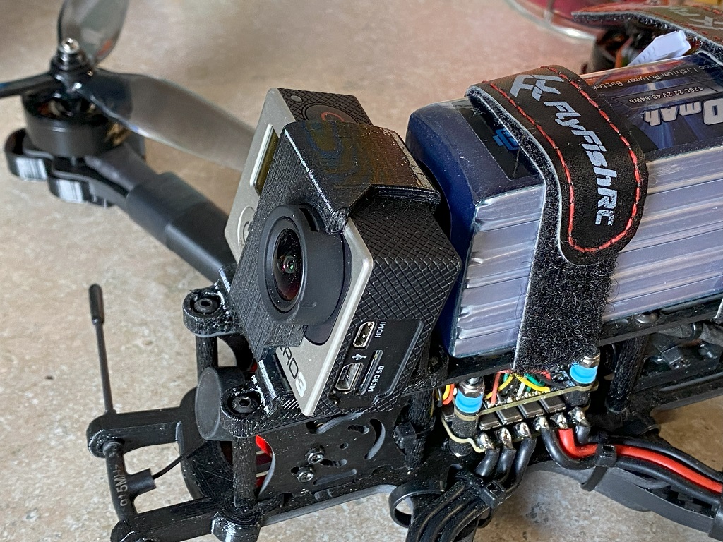 TBS Sourceone v3 Hero 3/4 mount (No Jello!!!)