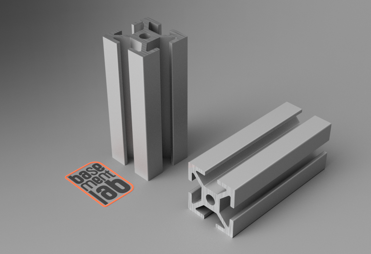 2020 Extruded aluminum Profile 4 Sides Open