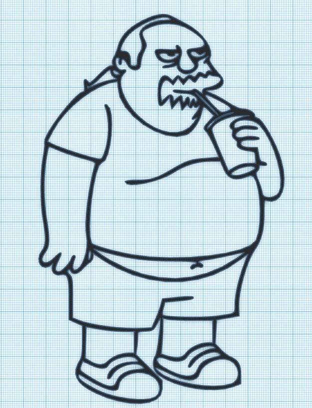 COMIC BOOK GUY - MILKSHAKE - SIMPSONS - WALL ART