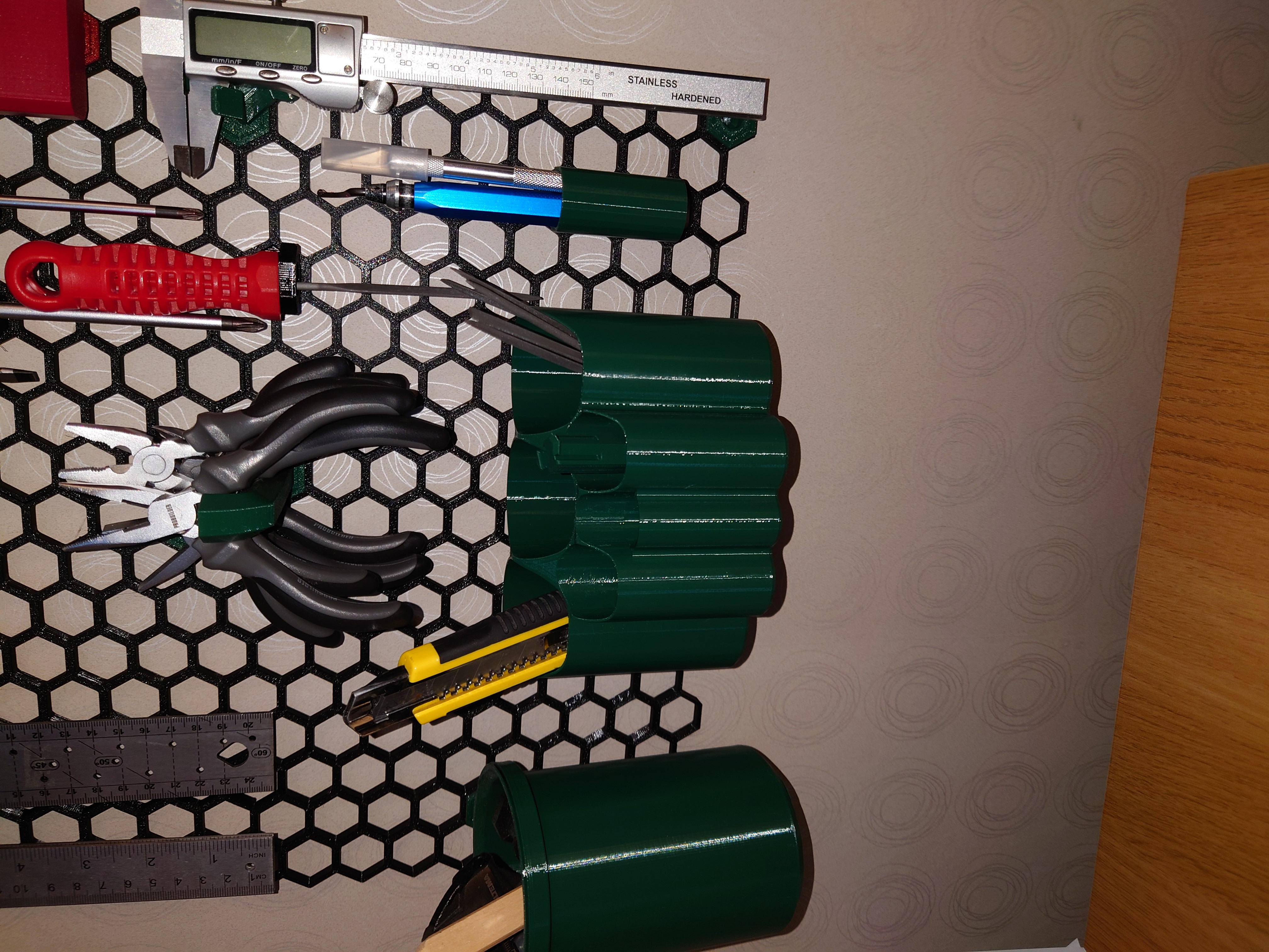 Paint Brush/Tool Holder for Honeycomb Storage Wall
