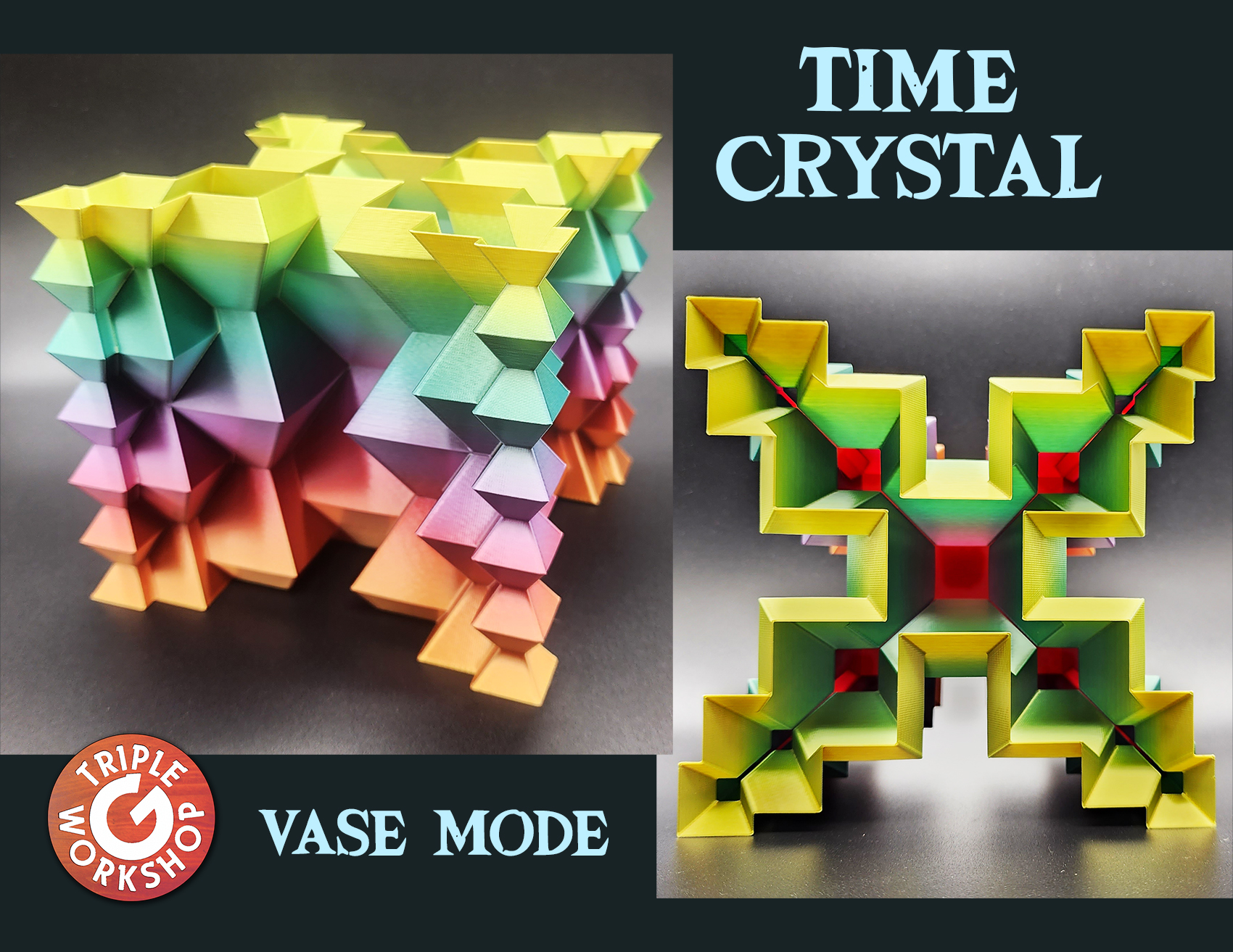 Time Crystal ⧗ Spiral Vase