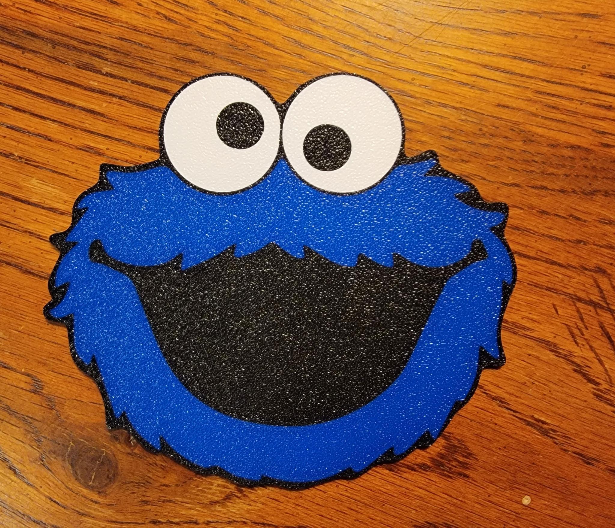 Cookie Monster Face, Multi Material, Sesame Street