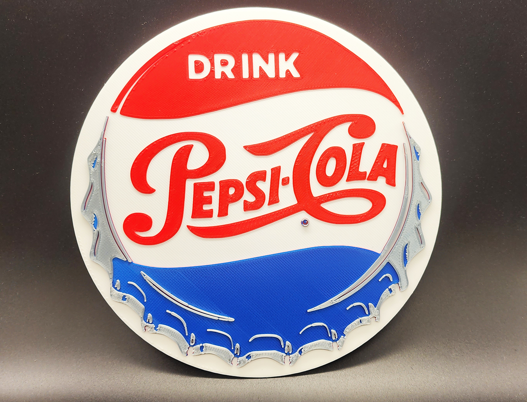 Vintage Pepsi Cola Sign 4 Colors
