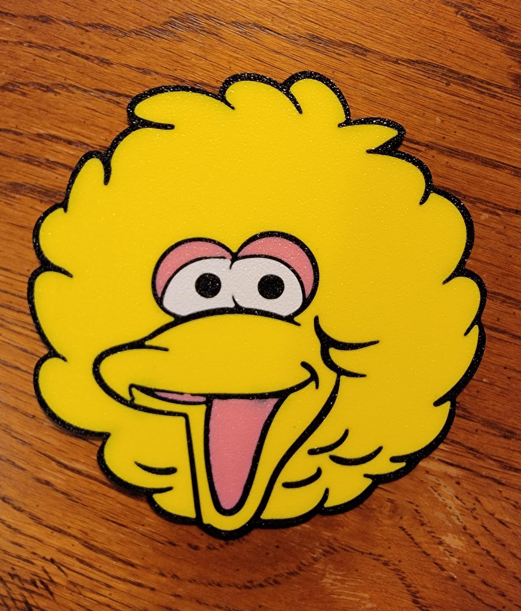 Big Bird Face, Multi Material, Sesame Street