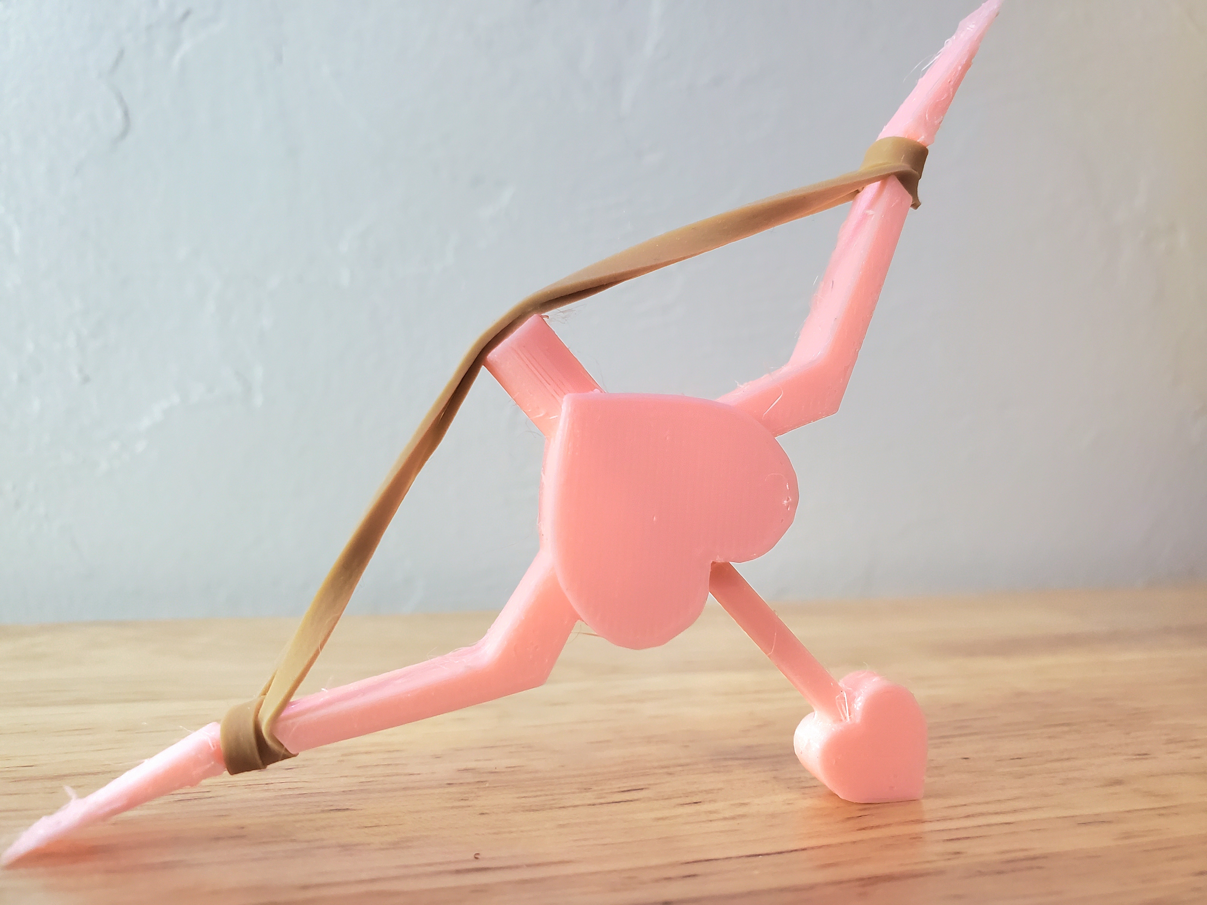 Cupid's Bow and Arrow a Fun Toy and Matchstick Shooter for Valentines Day