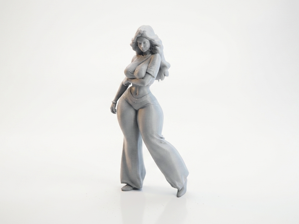 Thick Jasmine Figurine Animation Character 3D Printable