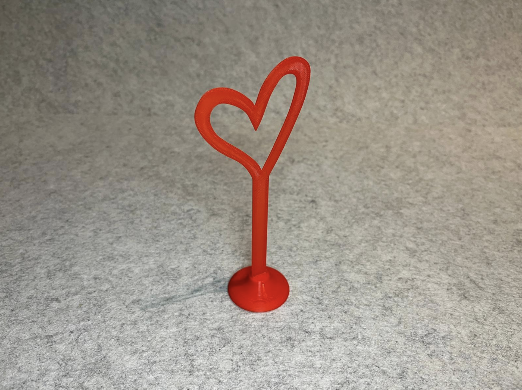 Heart decor Valentine's day label