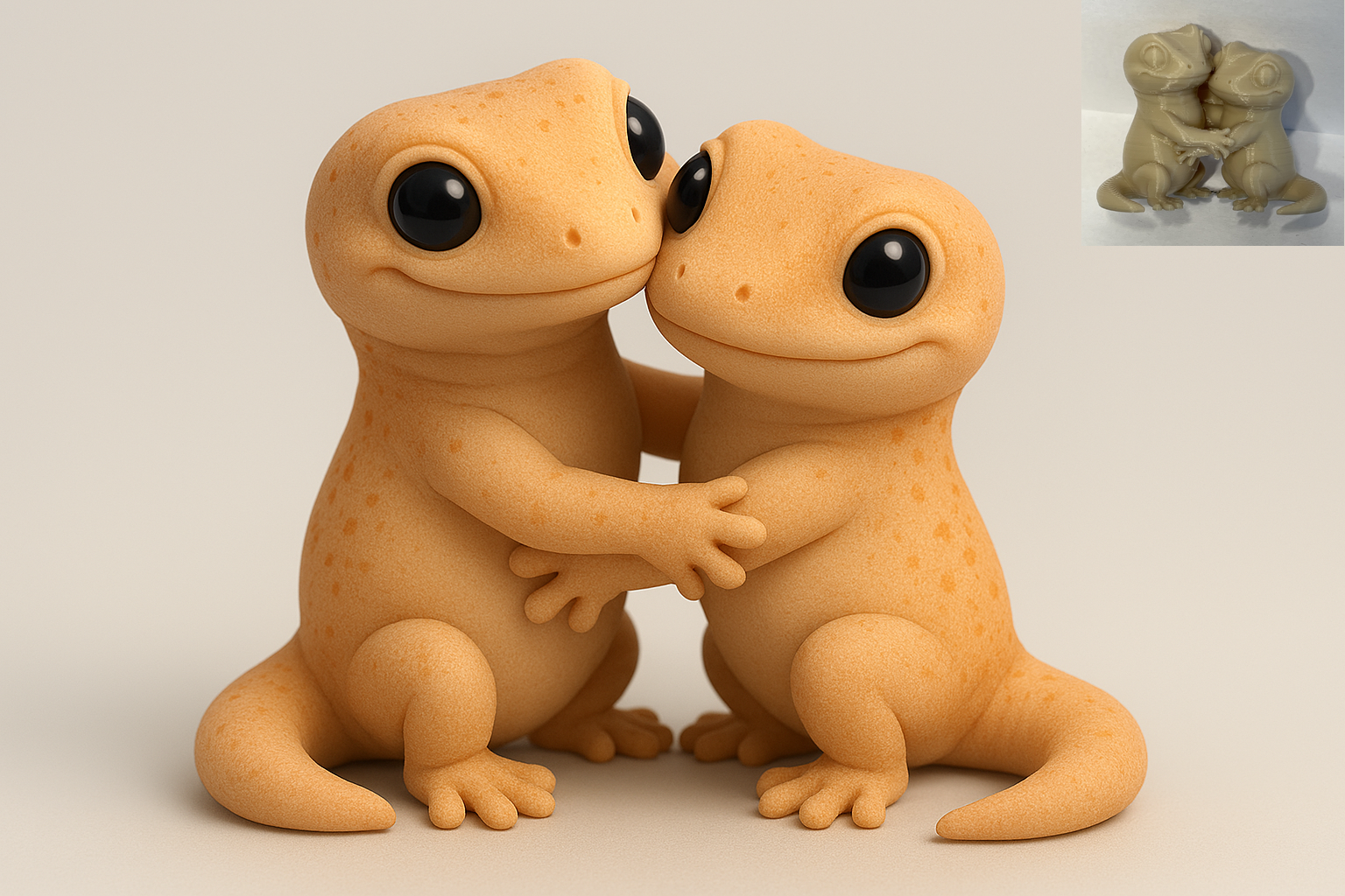 Cute Gecko Couple