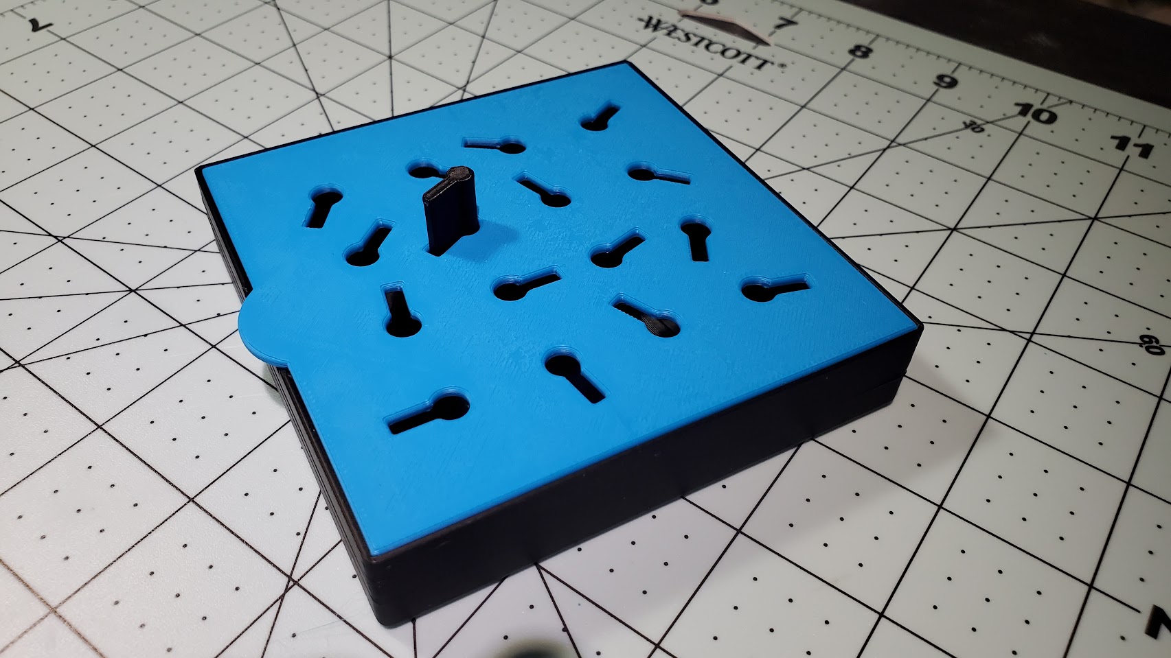 Occupational Therapy Key Hole Peg Board (parametric)
