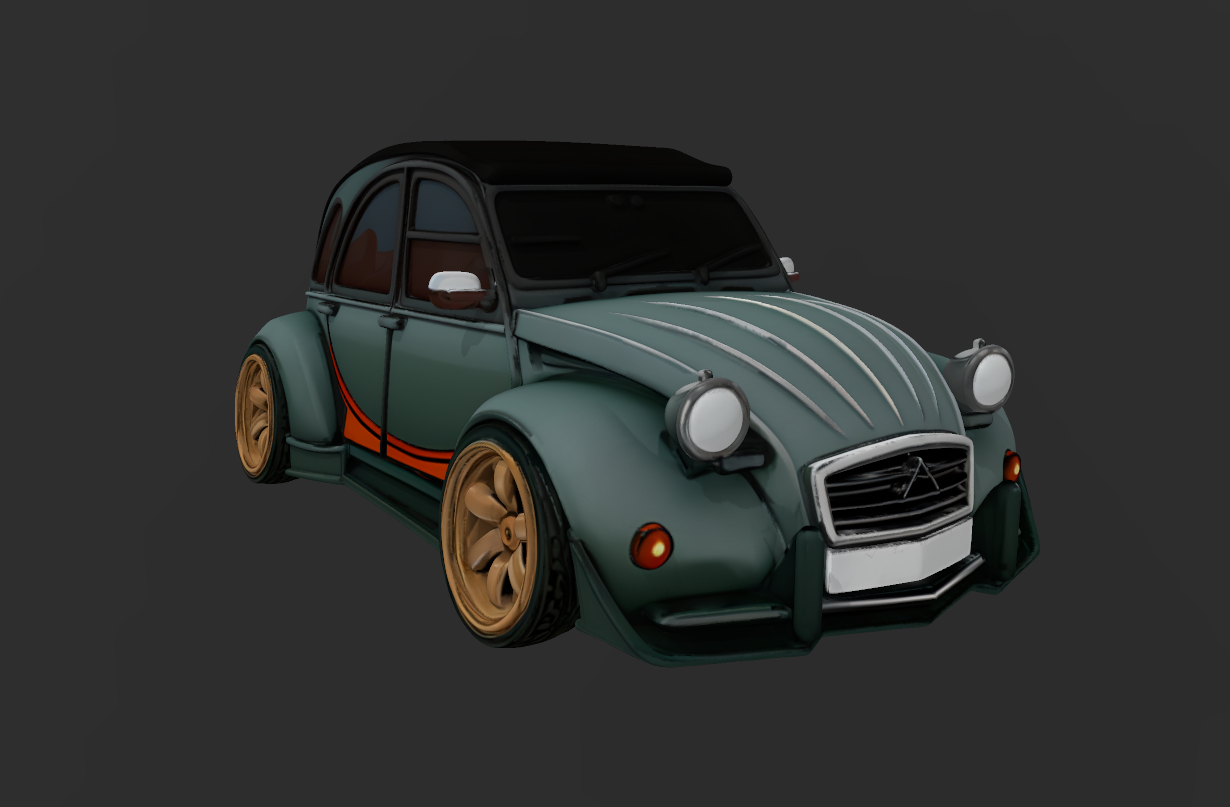 CITROEN 2CV TUNE COLECCION COCHES CARTOON