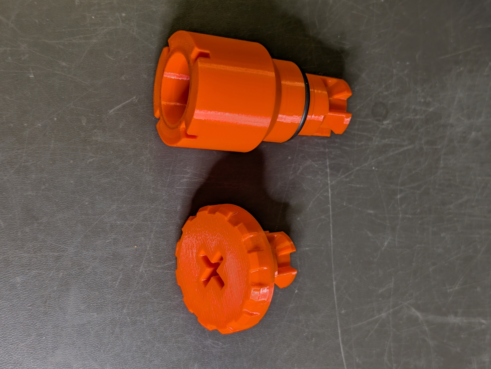 Core One + Spoolholder Split into Two Pieces to Hold Dry Box Cover