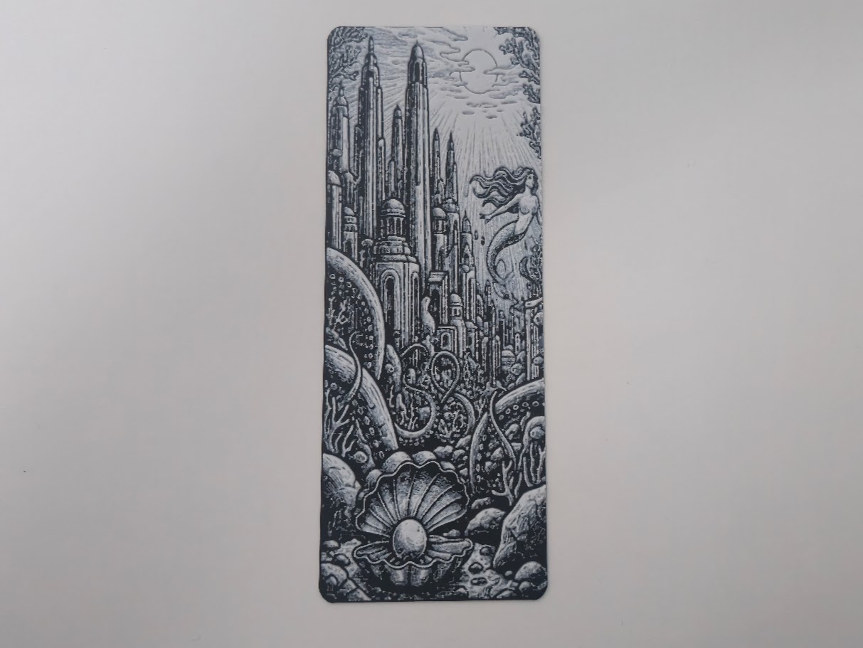 Mermaid Atlantis Sunken City Bookmark