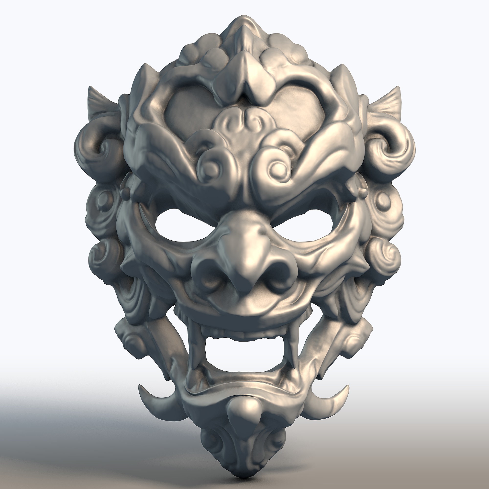 Indonesian Mask Wall Art – Balinese & Javanese Traditional Mask – Hand-Carved Style Cultural Home Decor