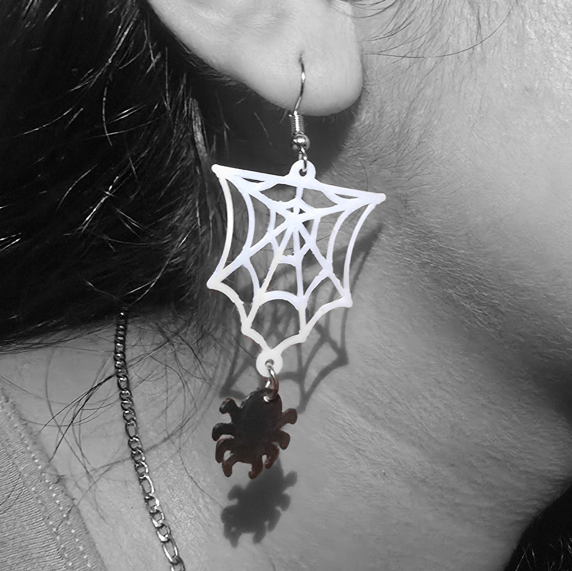 Aretes Telaraña / Spiderweb earrings