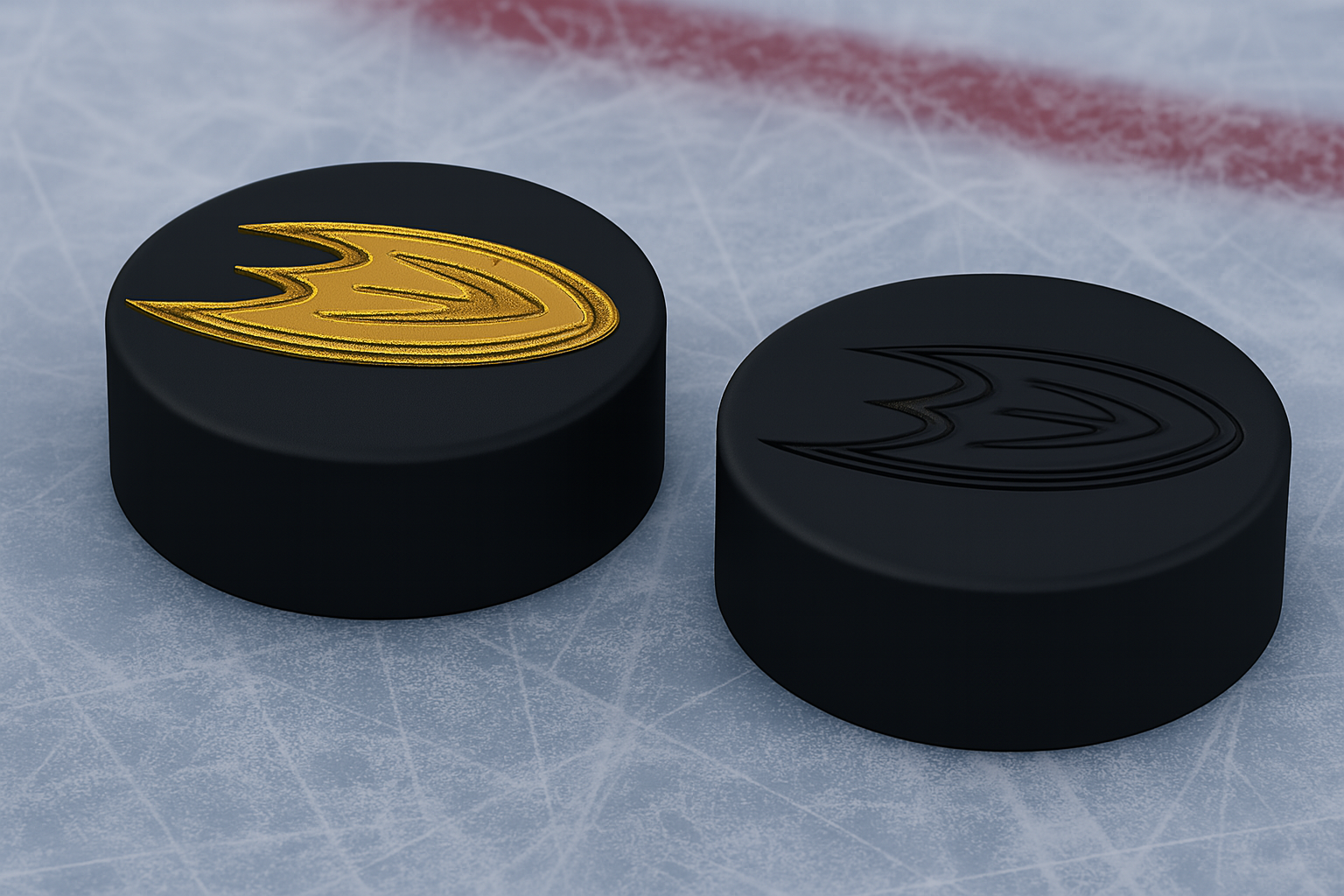 Anaheim Ducks NHL Hockey Puck Logo