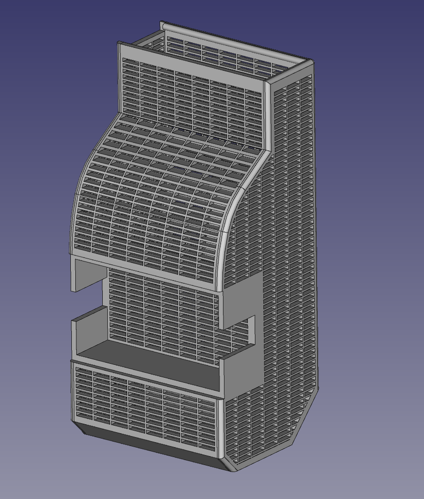 Silica Dry Box for Bambu Lab AMS with straight pattern
